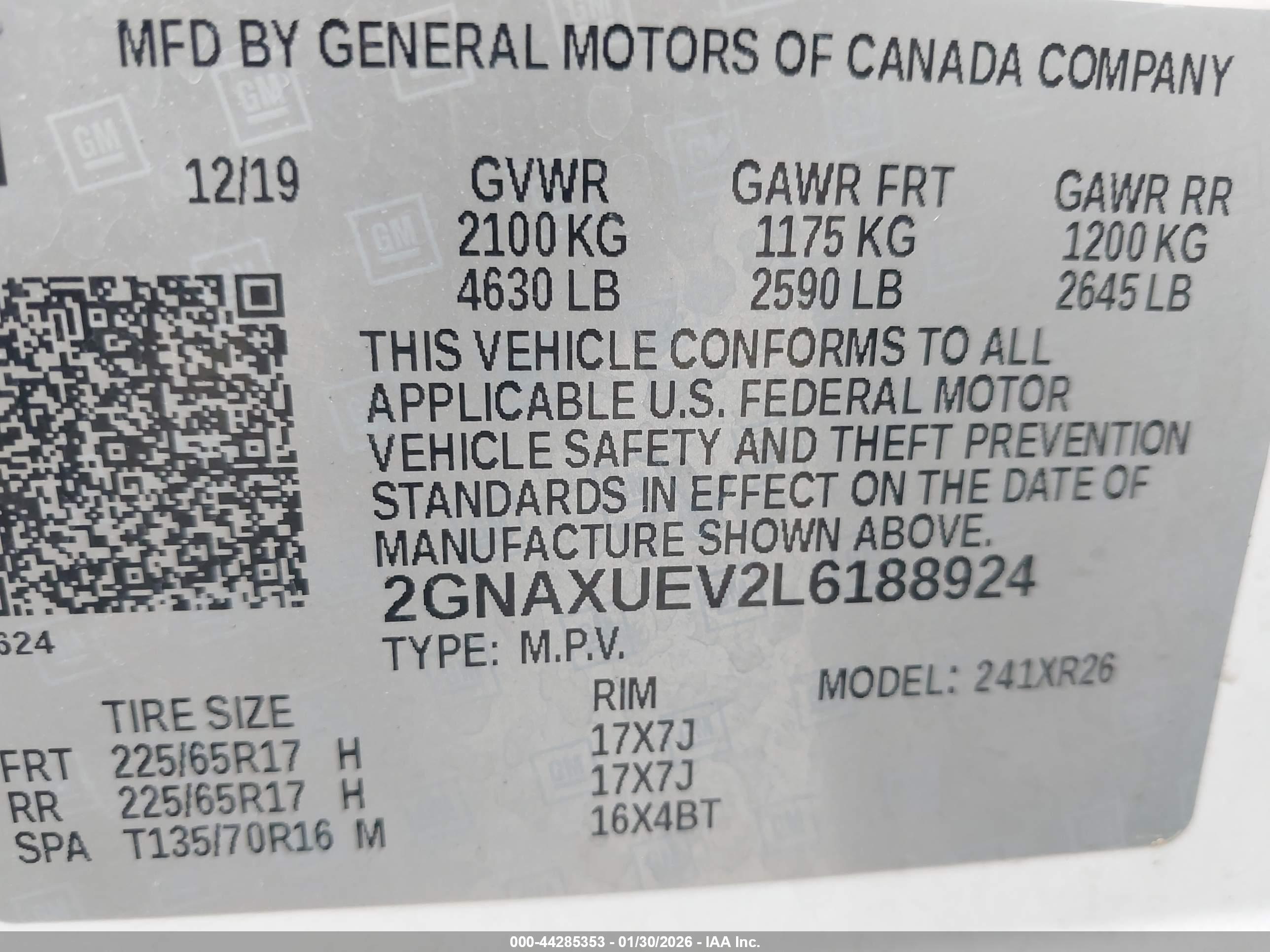 CHEVROLET EQUINOX image 9