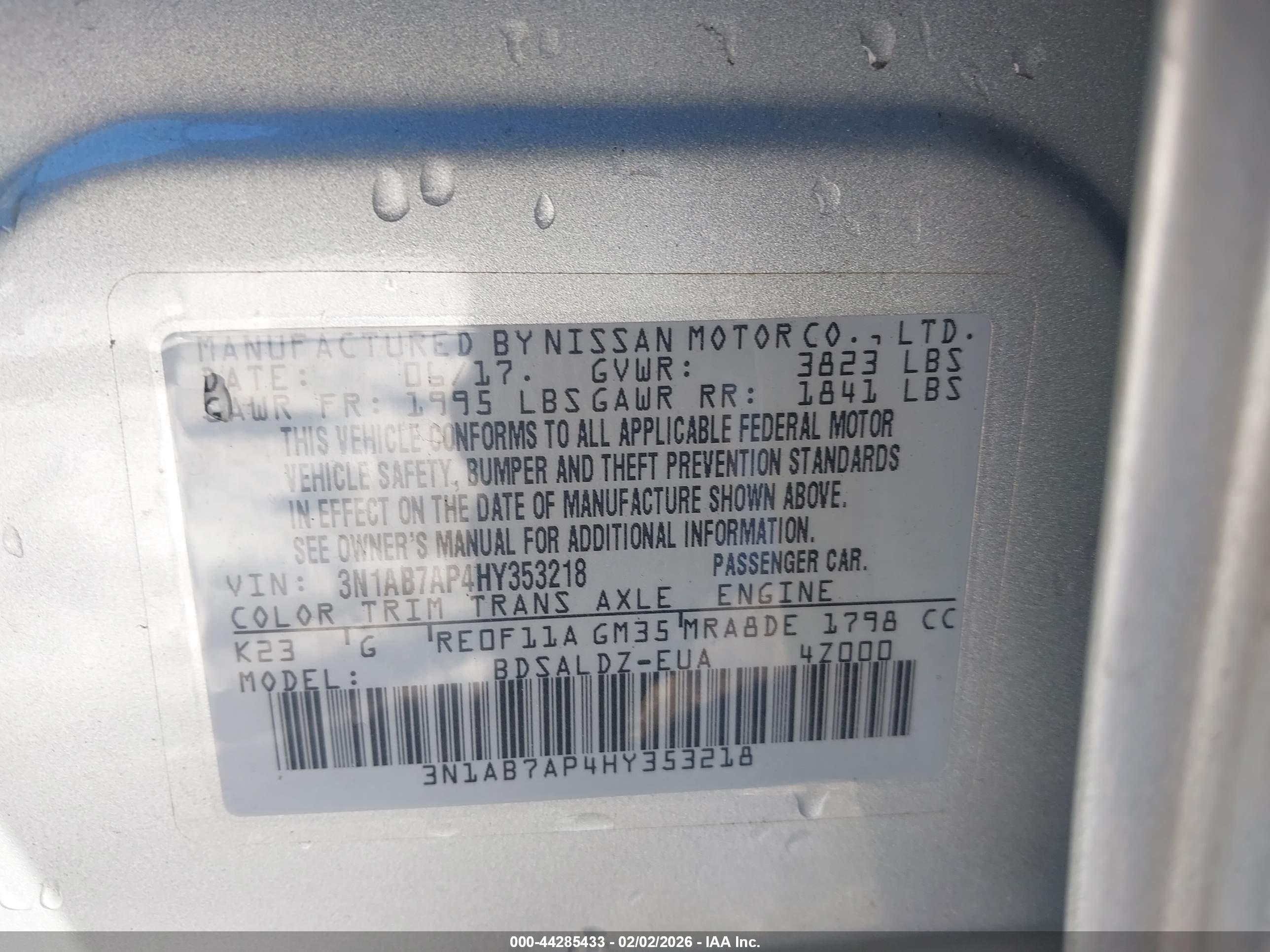 NISSAN SENTRA image 9