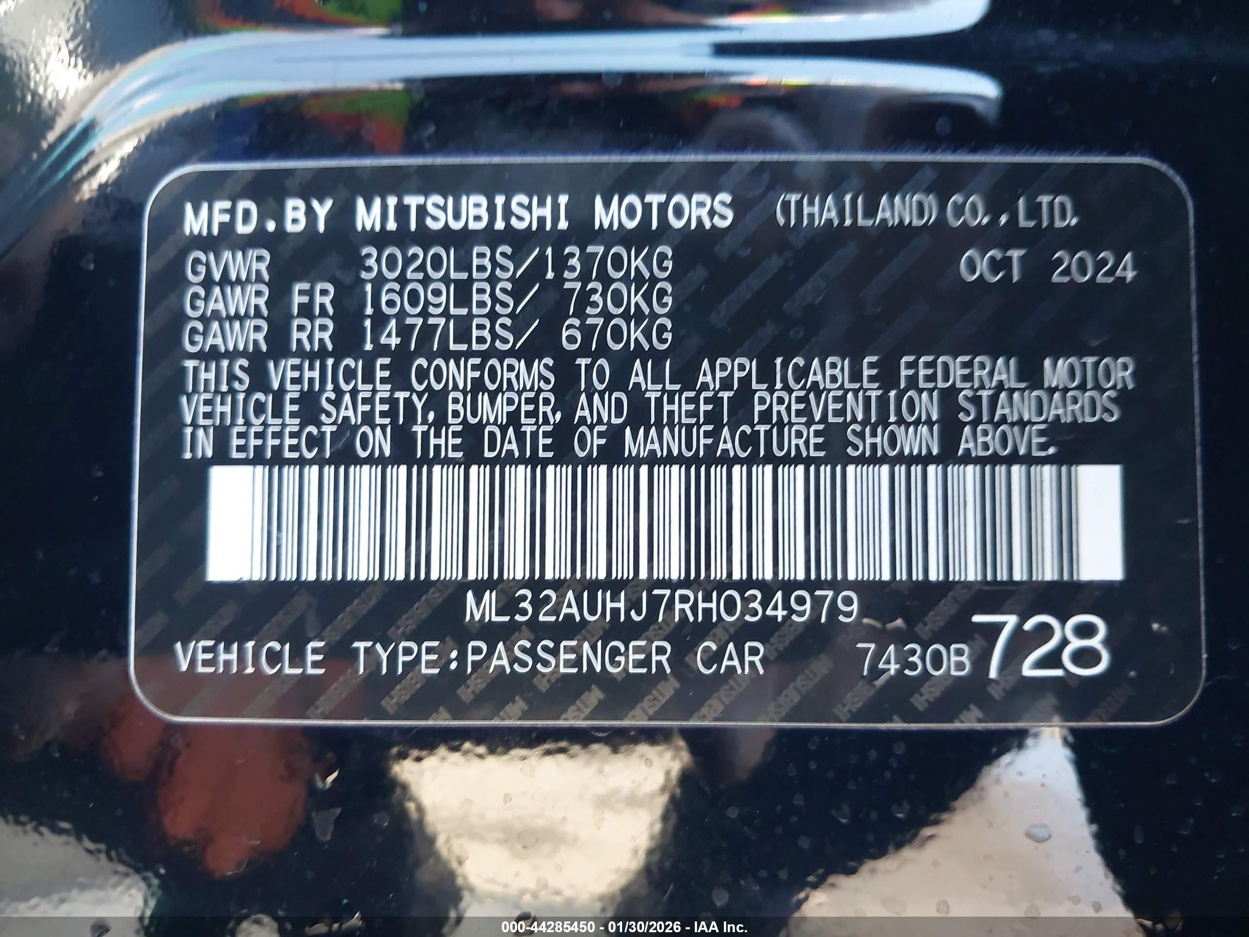 MITSUBISHI MIRAGE image 9