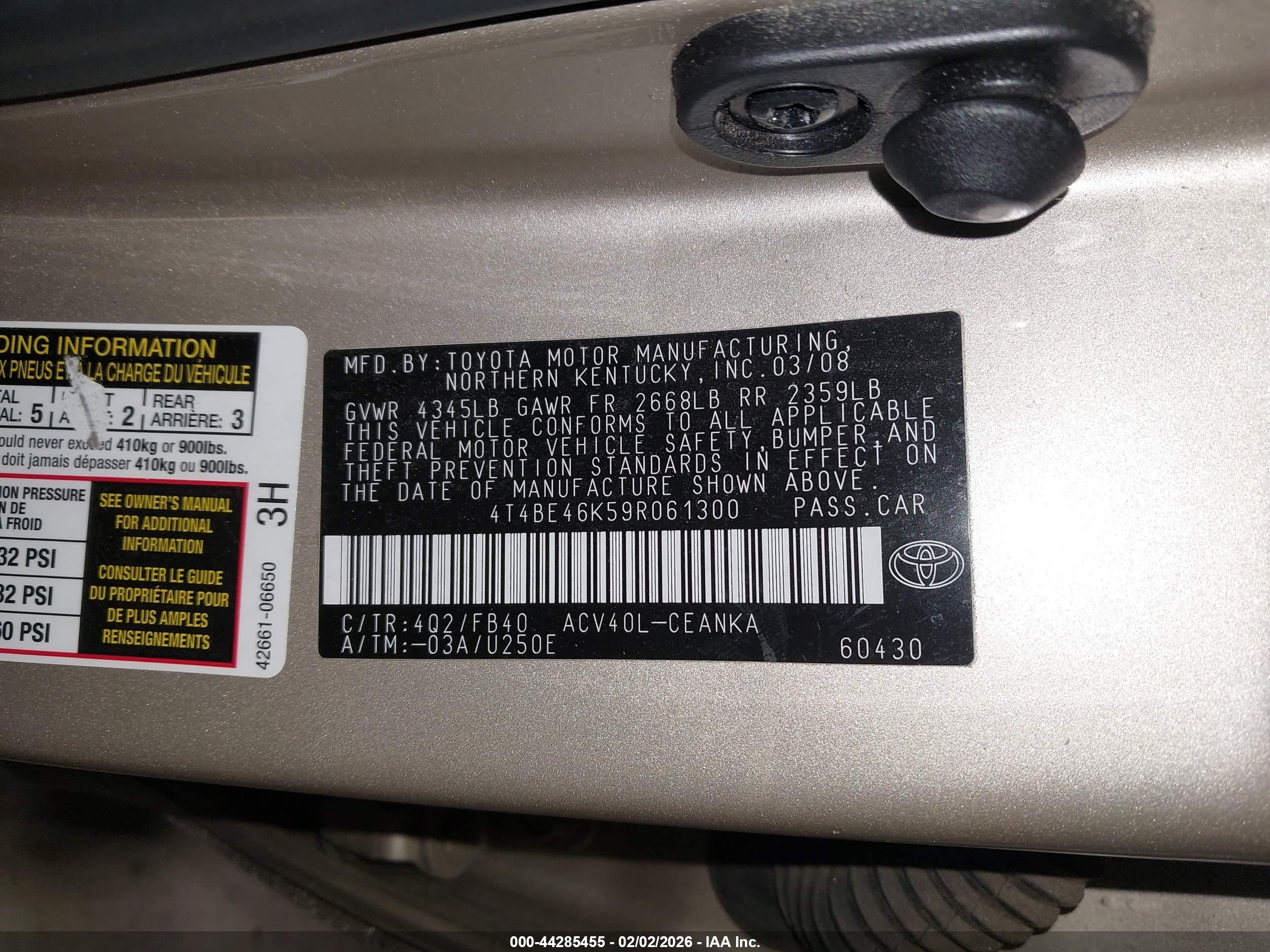 TOYOTA CAMRY image 9