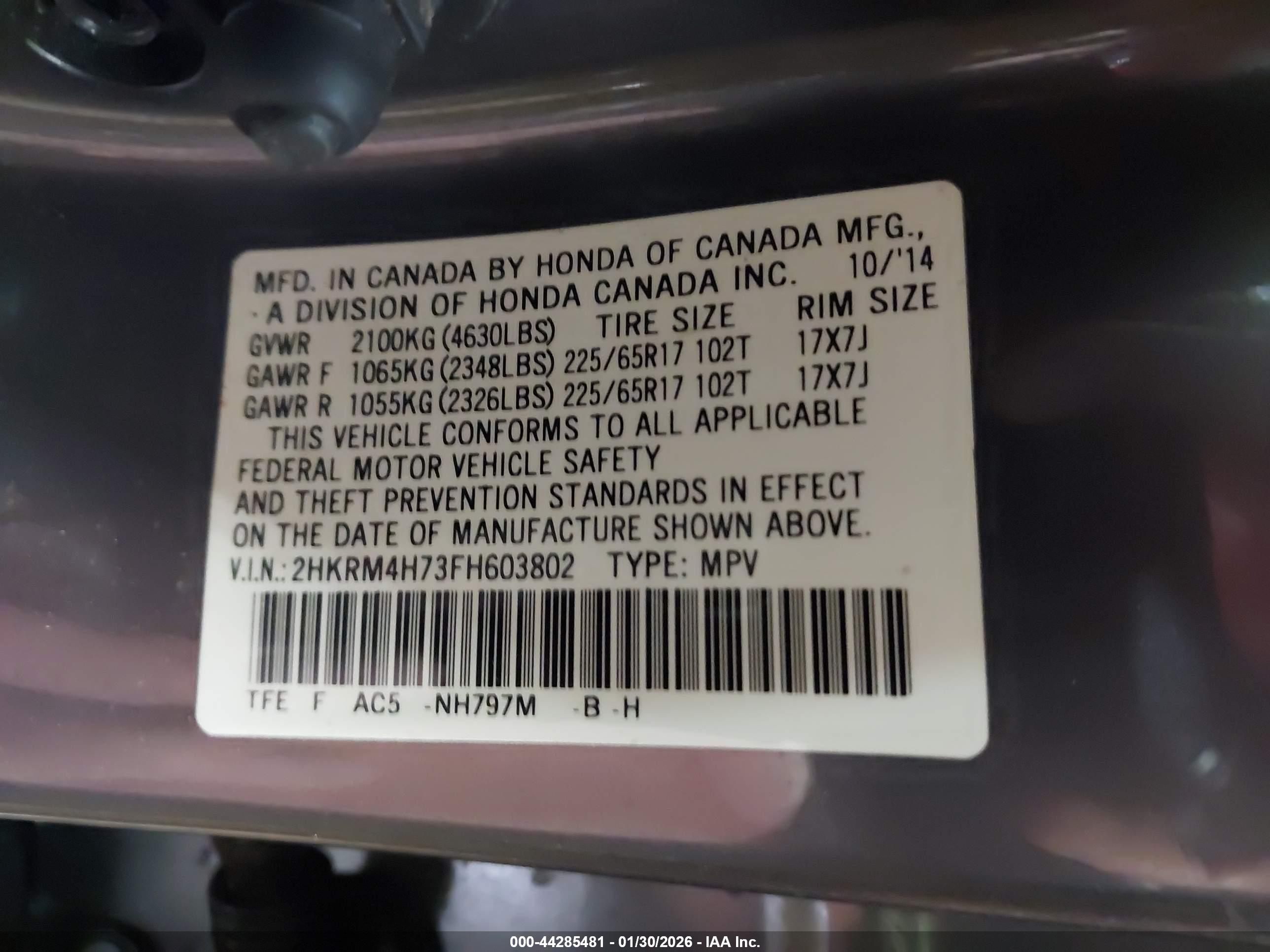 HONDA CR-V image 9