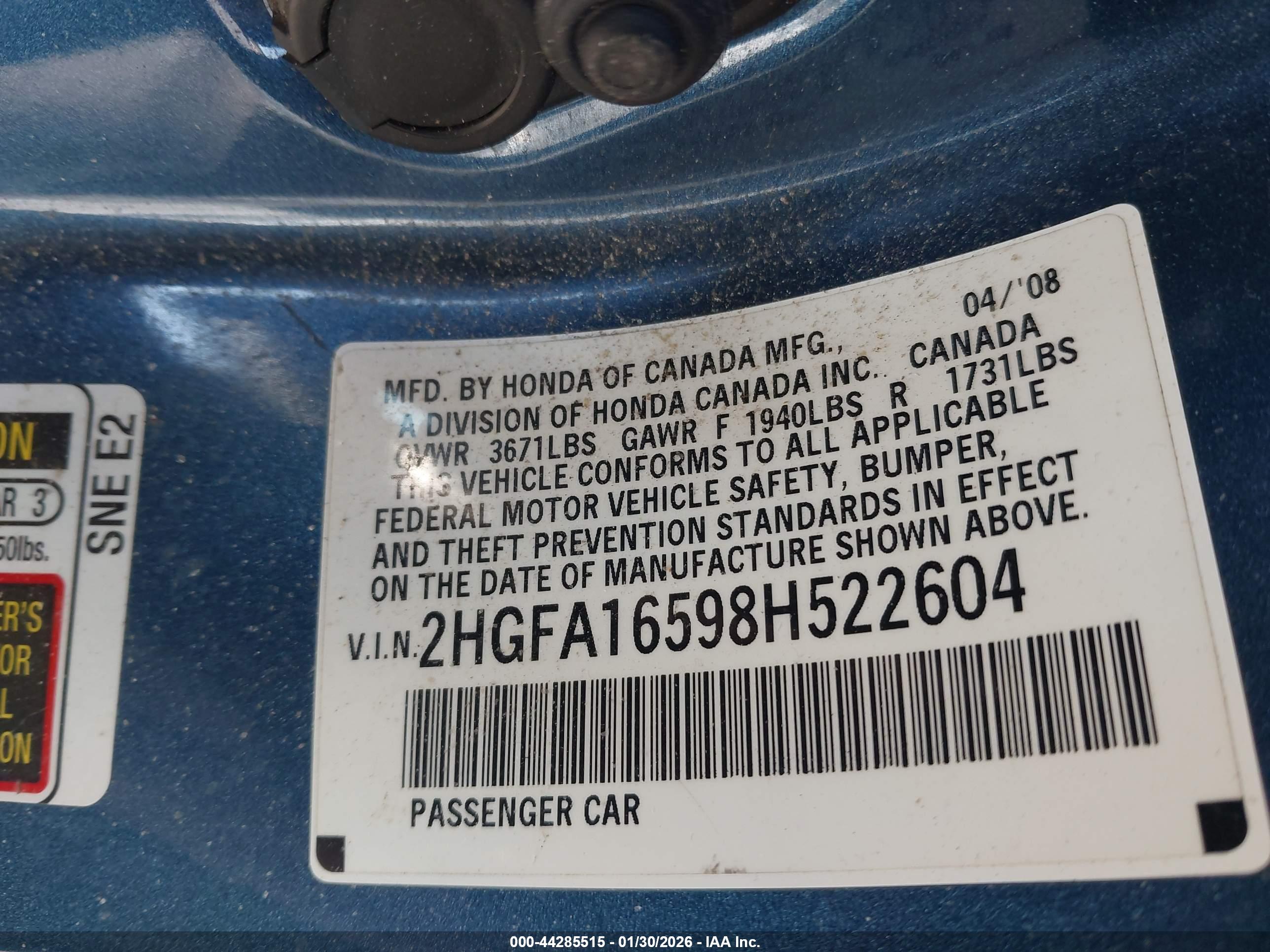 HONDA CIVIC image 9