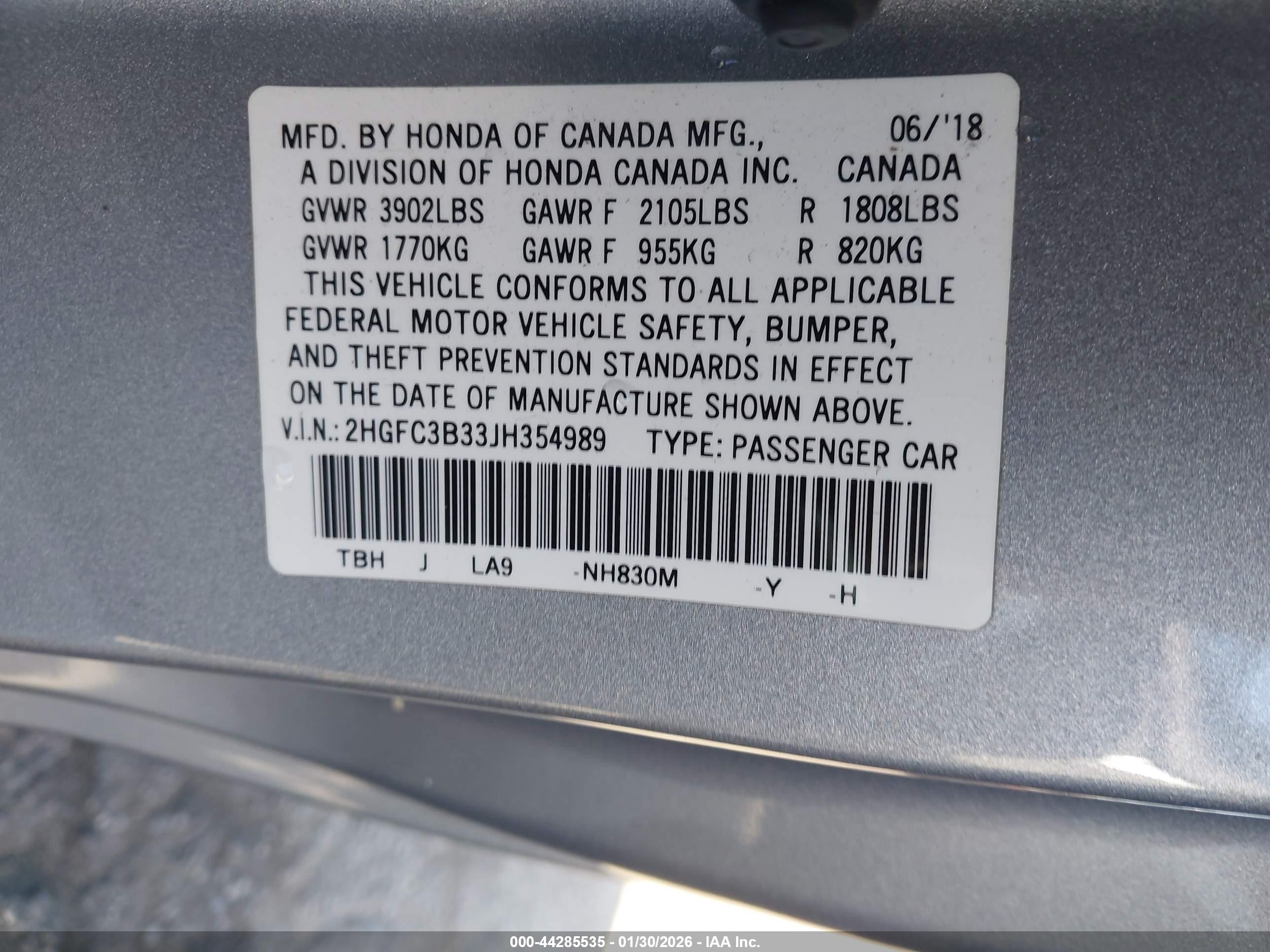 HONDA CIVIC image 9