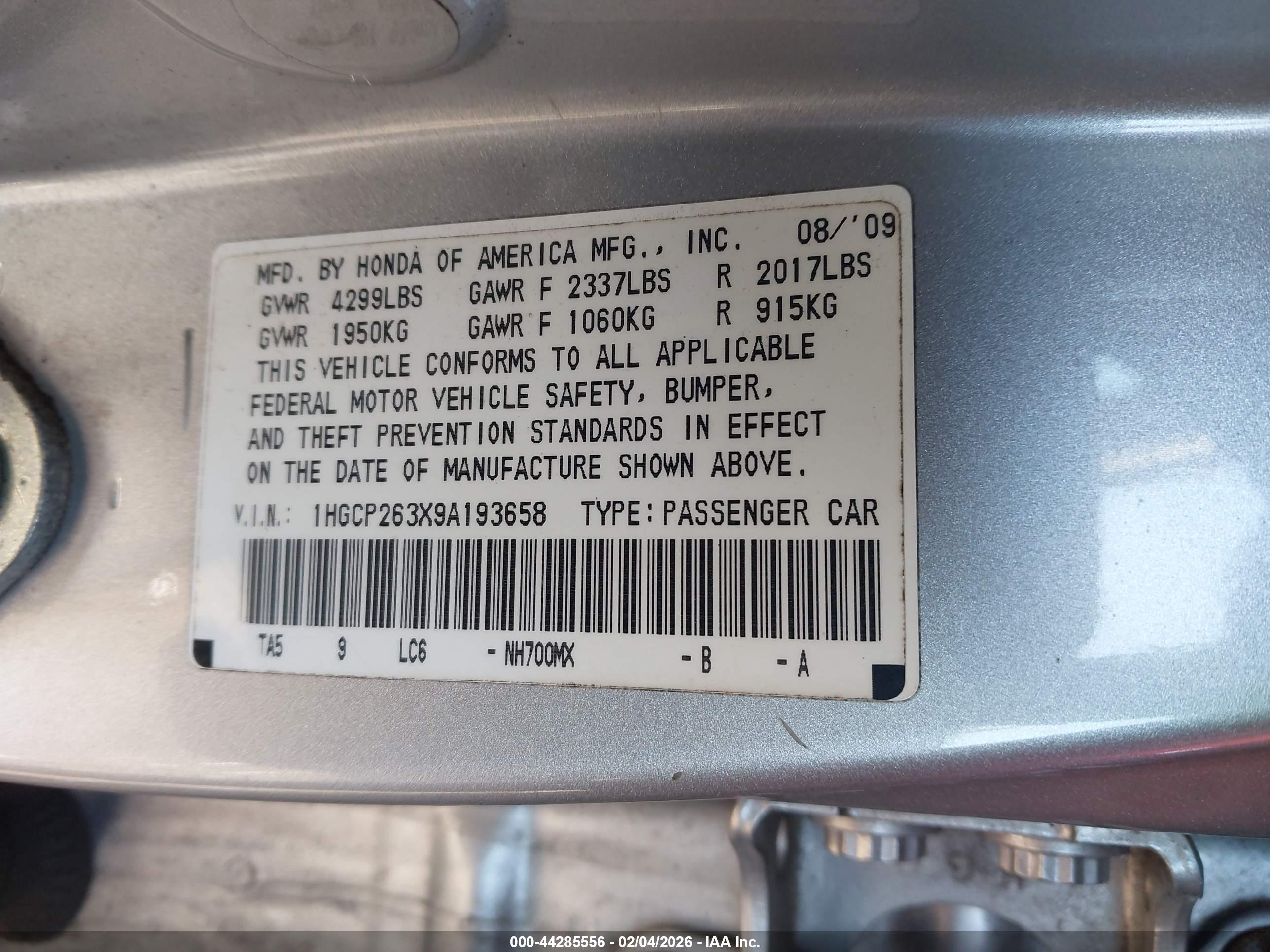 HONDA ACCORD image 9