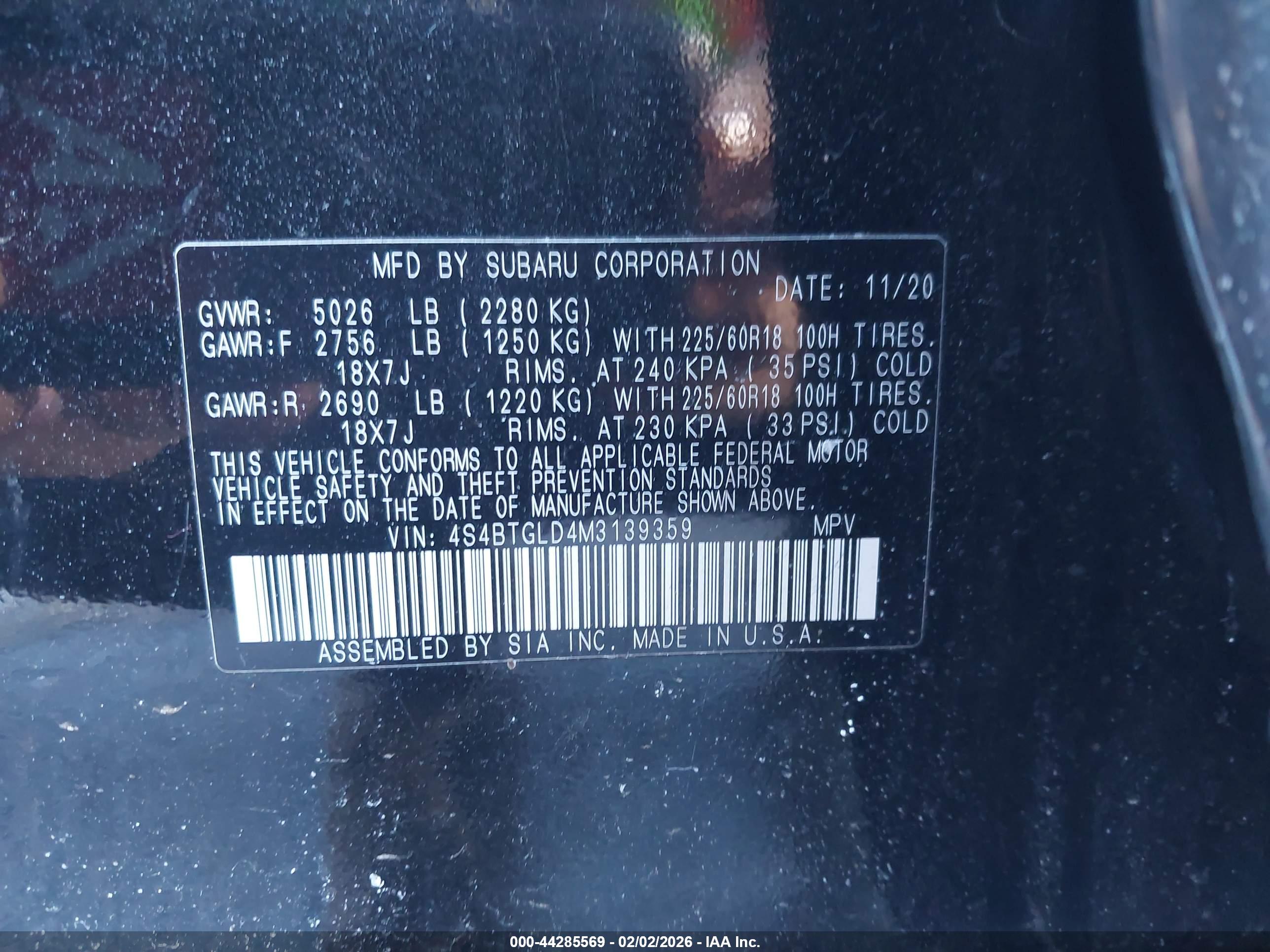 SUBARU OUTBACK image 9