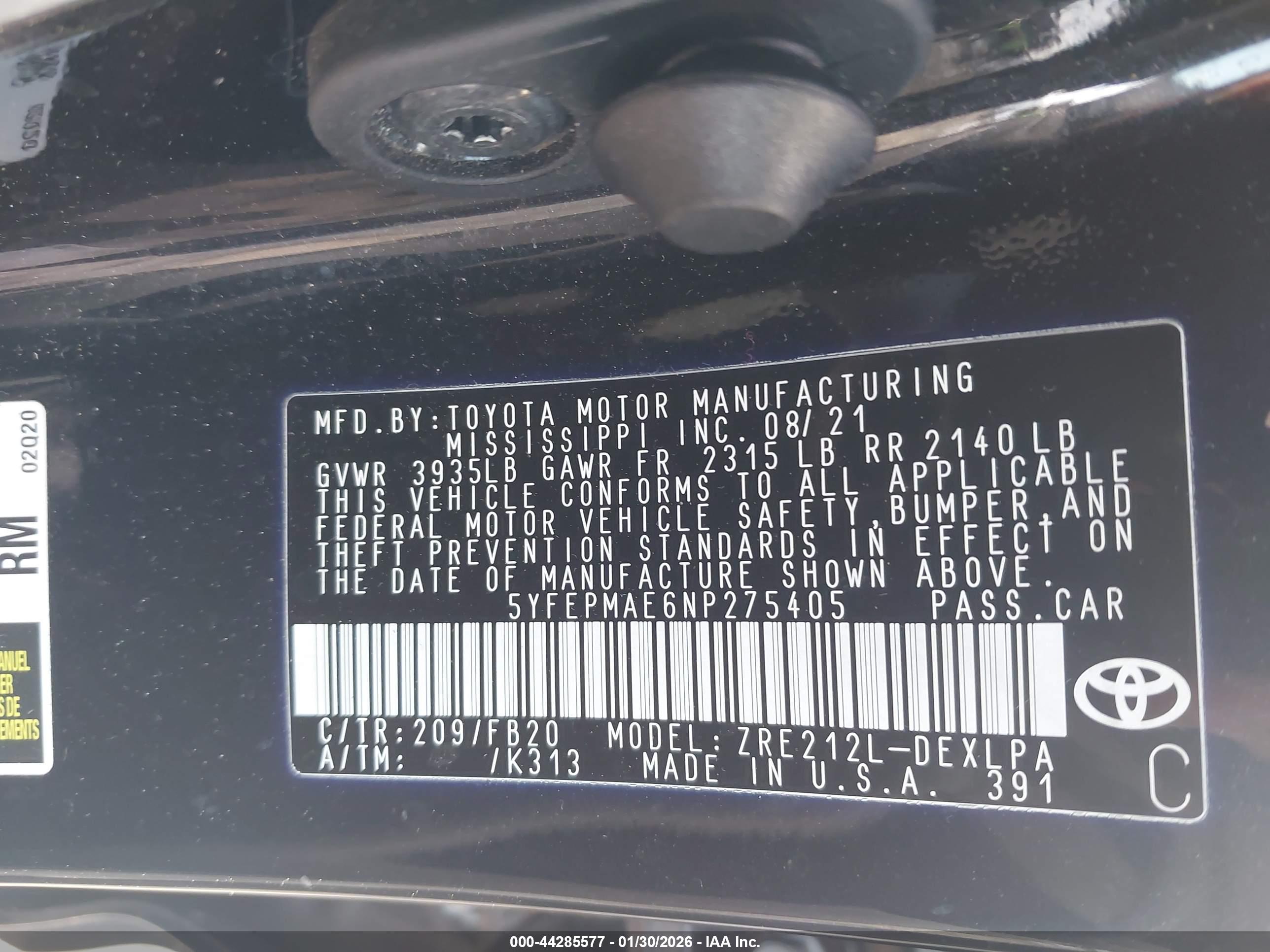 TOYOTA COROLLA image 9