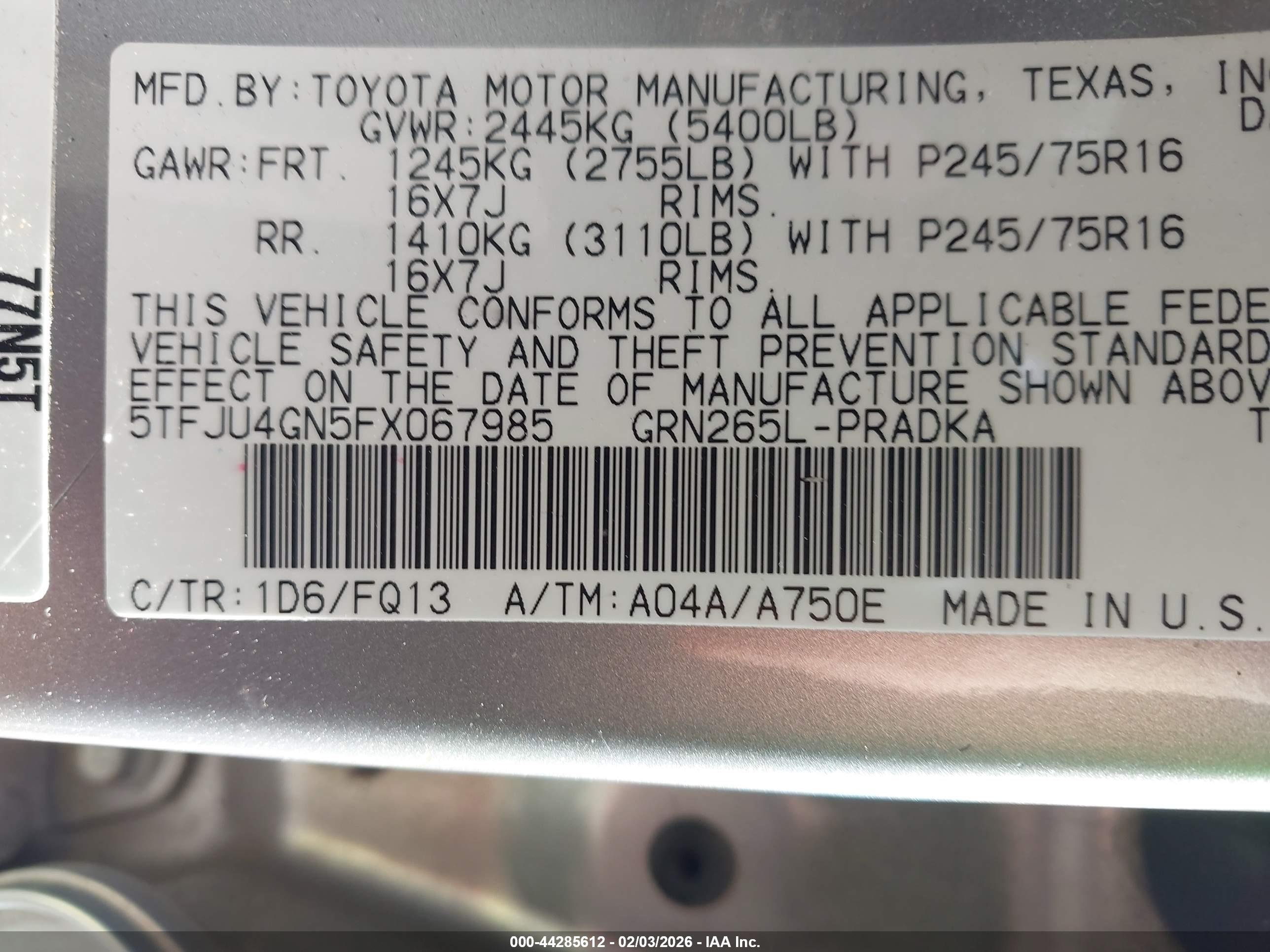 TOYOTA TACOMA image 9