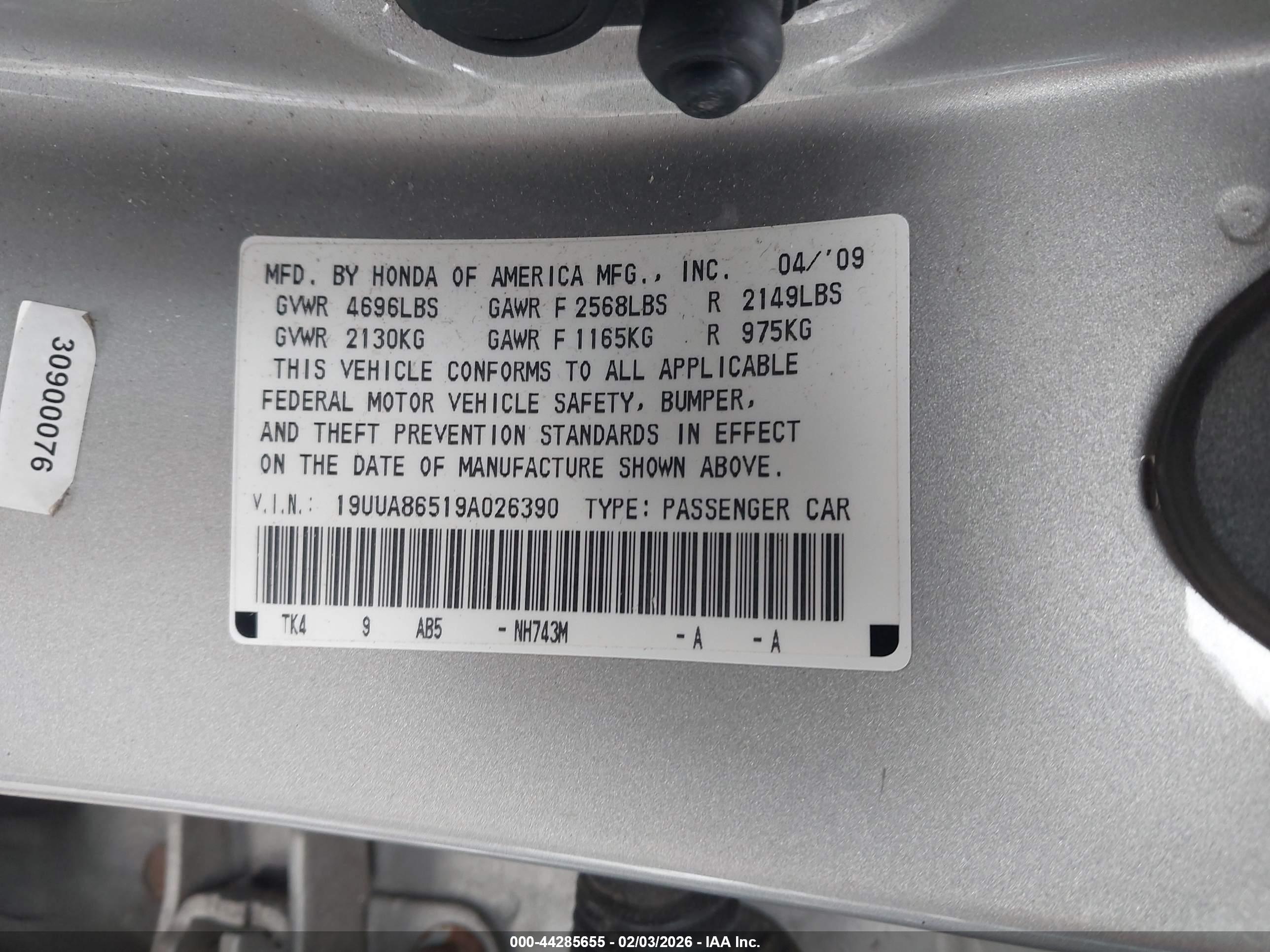 ACURA TL image 9