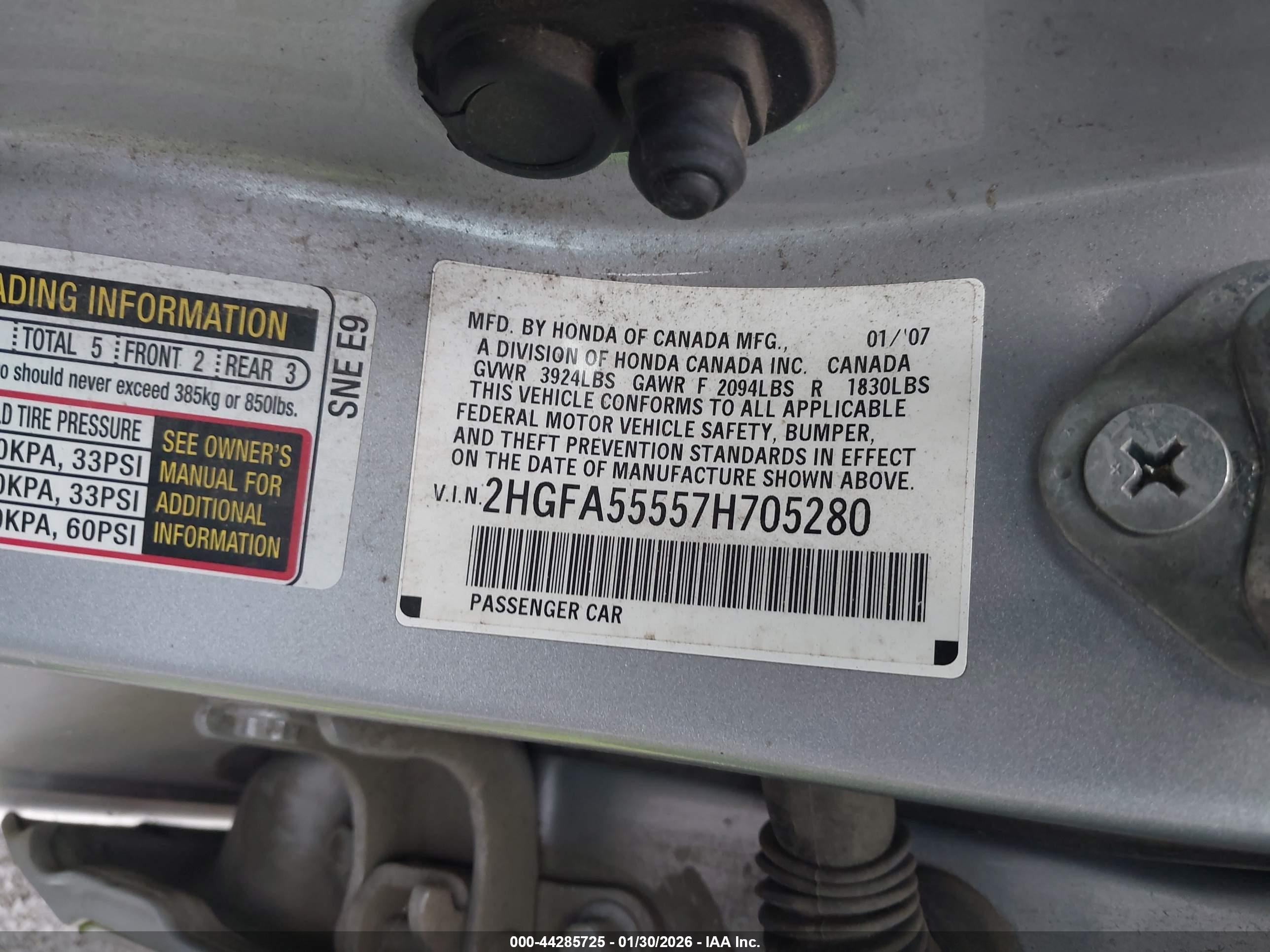 HONDA CIVIC image 9