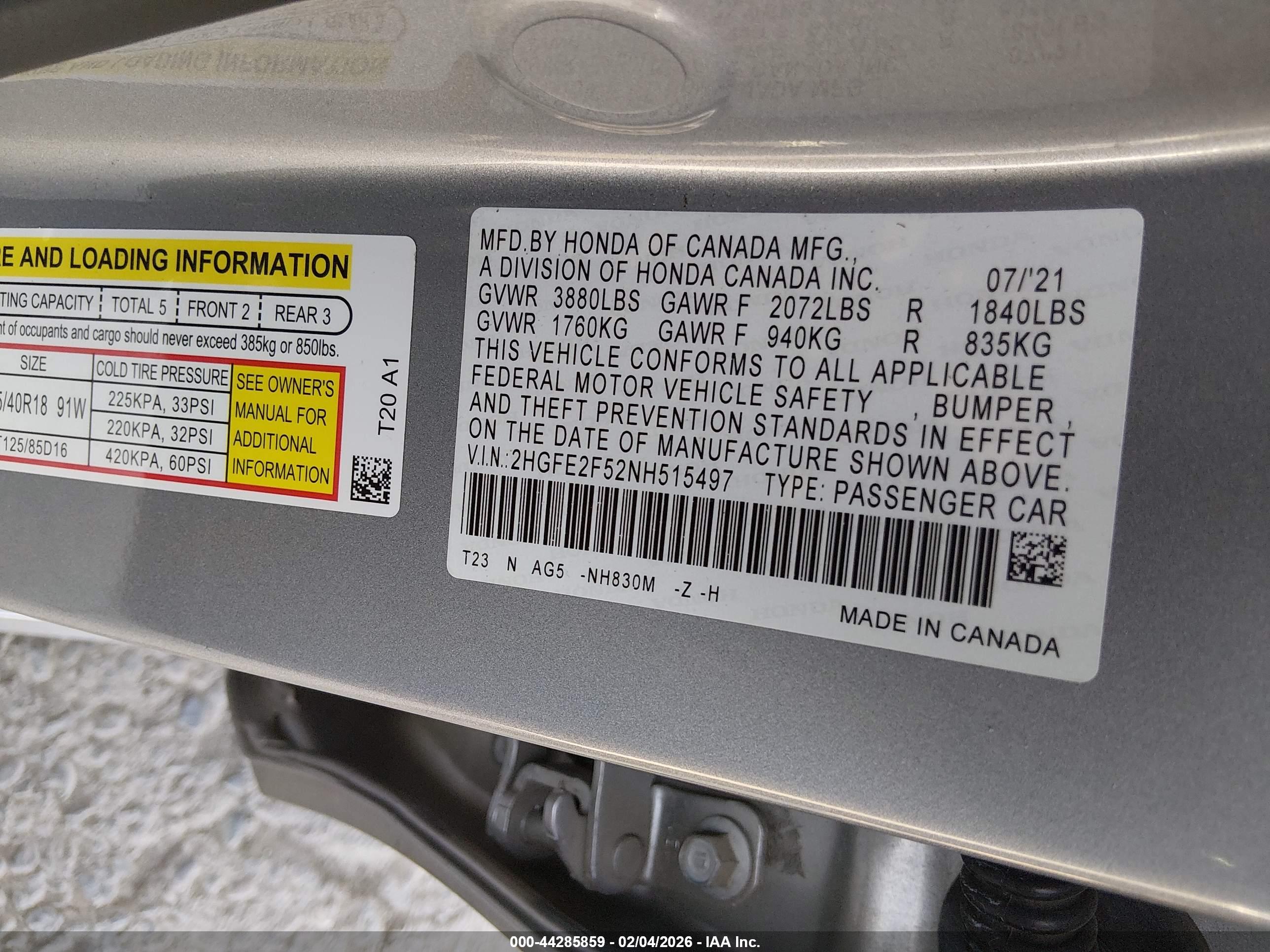 HONDA CIVIC image 9