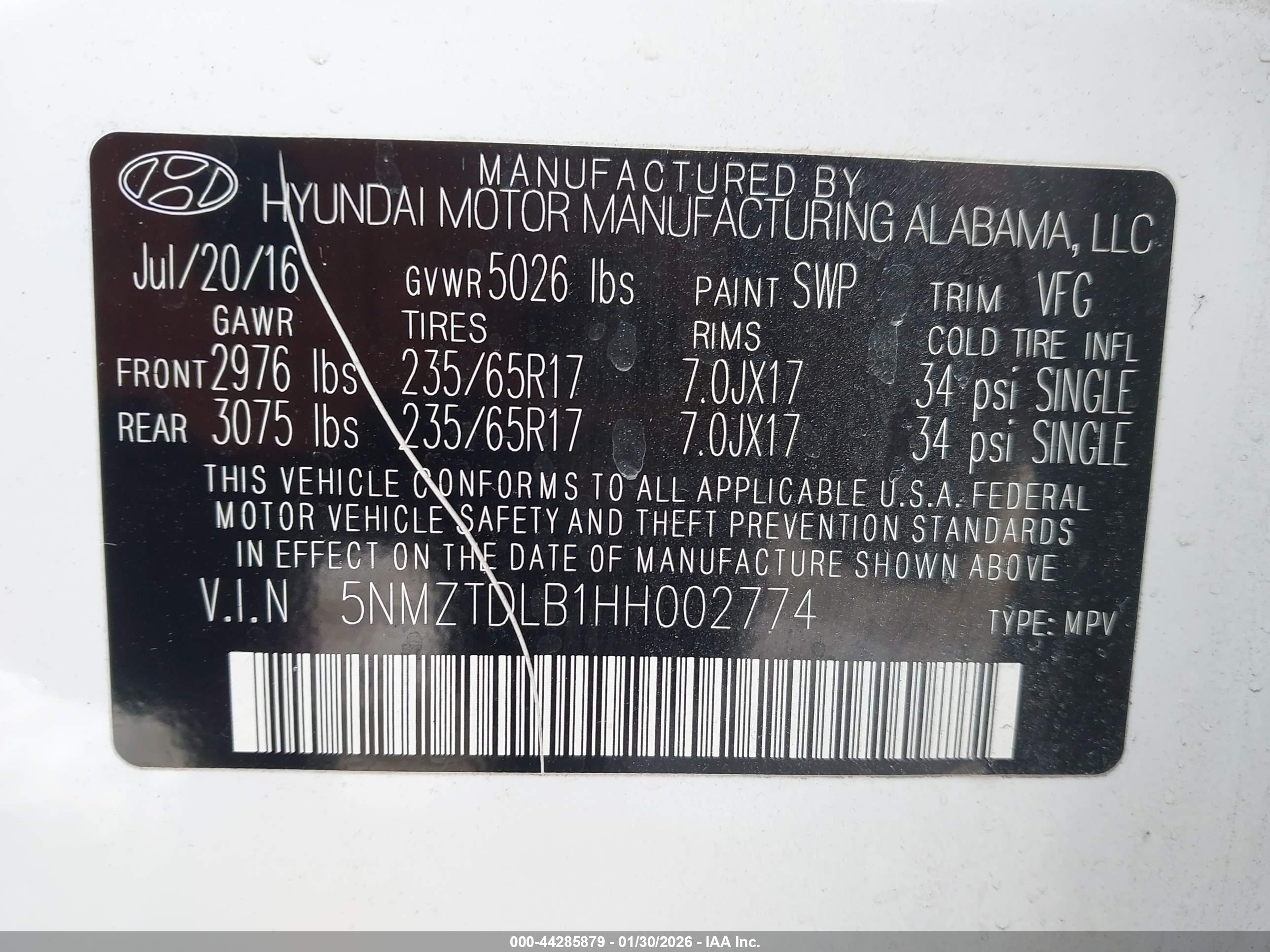 HYUNDAI SANTA image 9