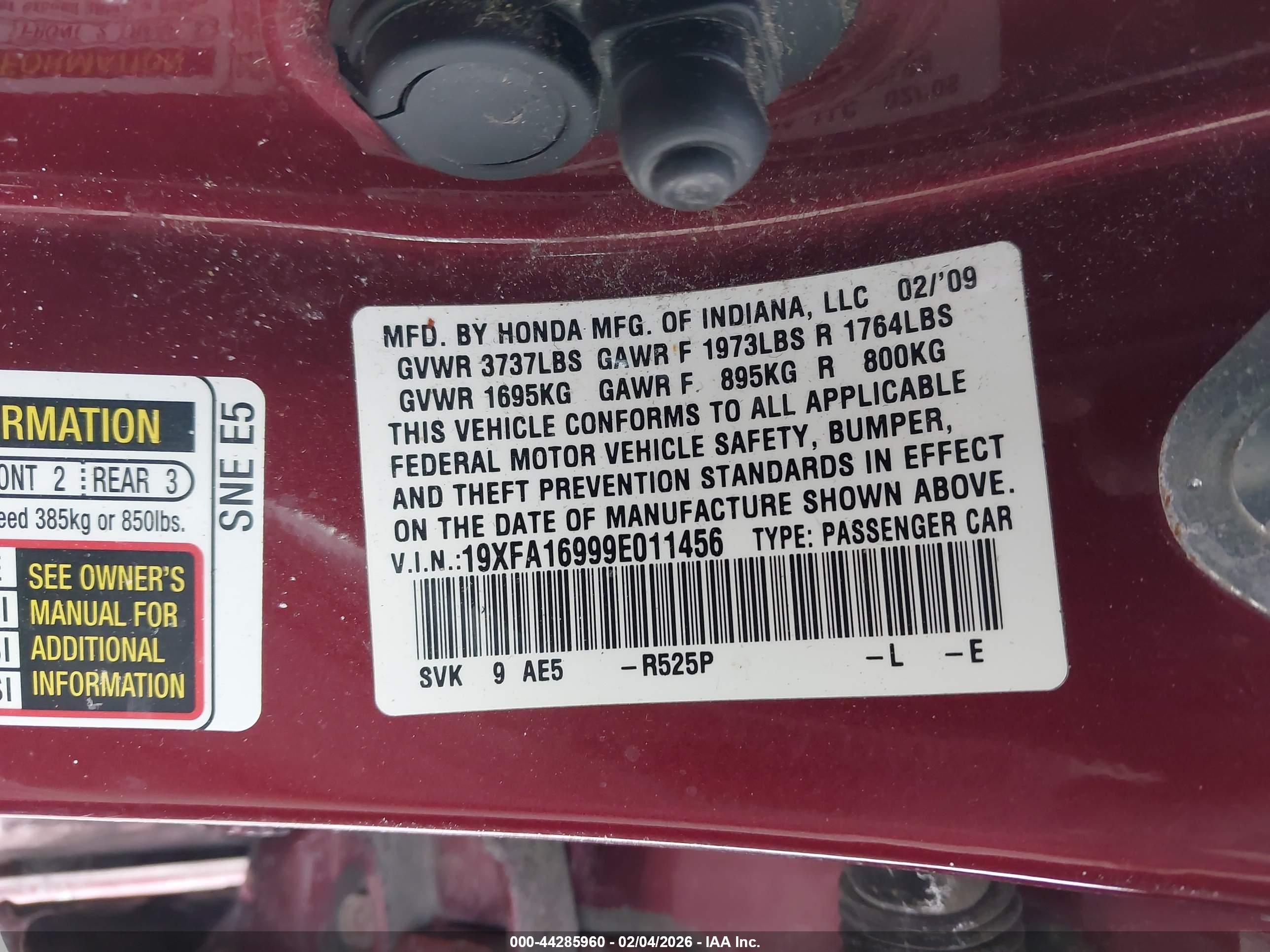 HONDA CIVIC image 9