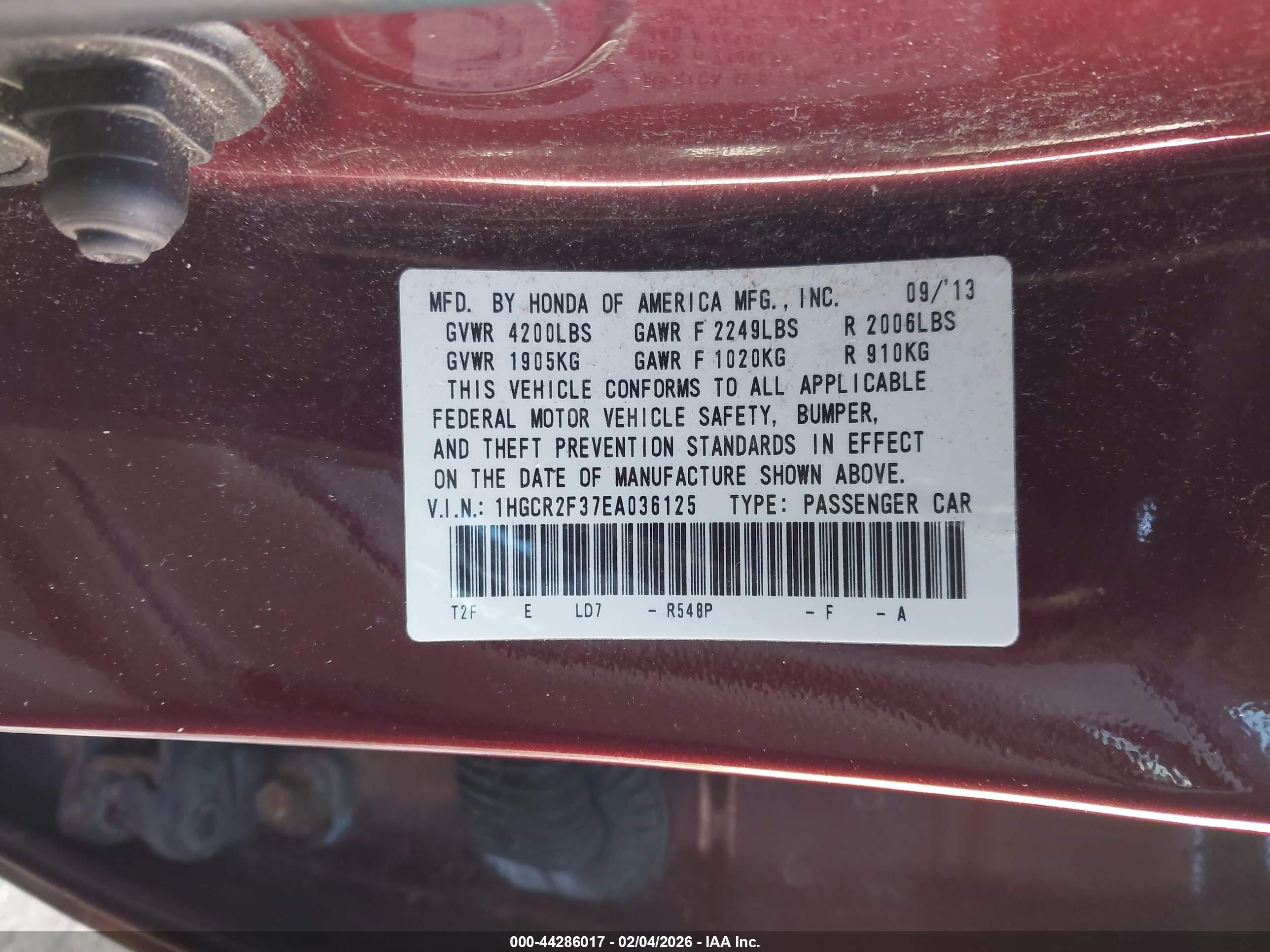 HONDA ACCORD image 9