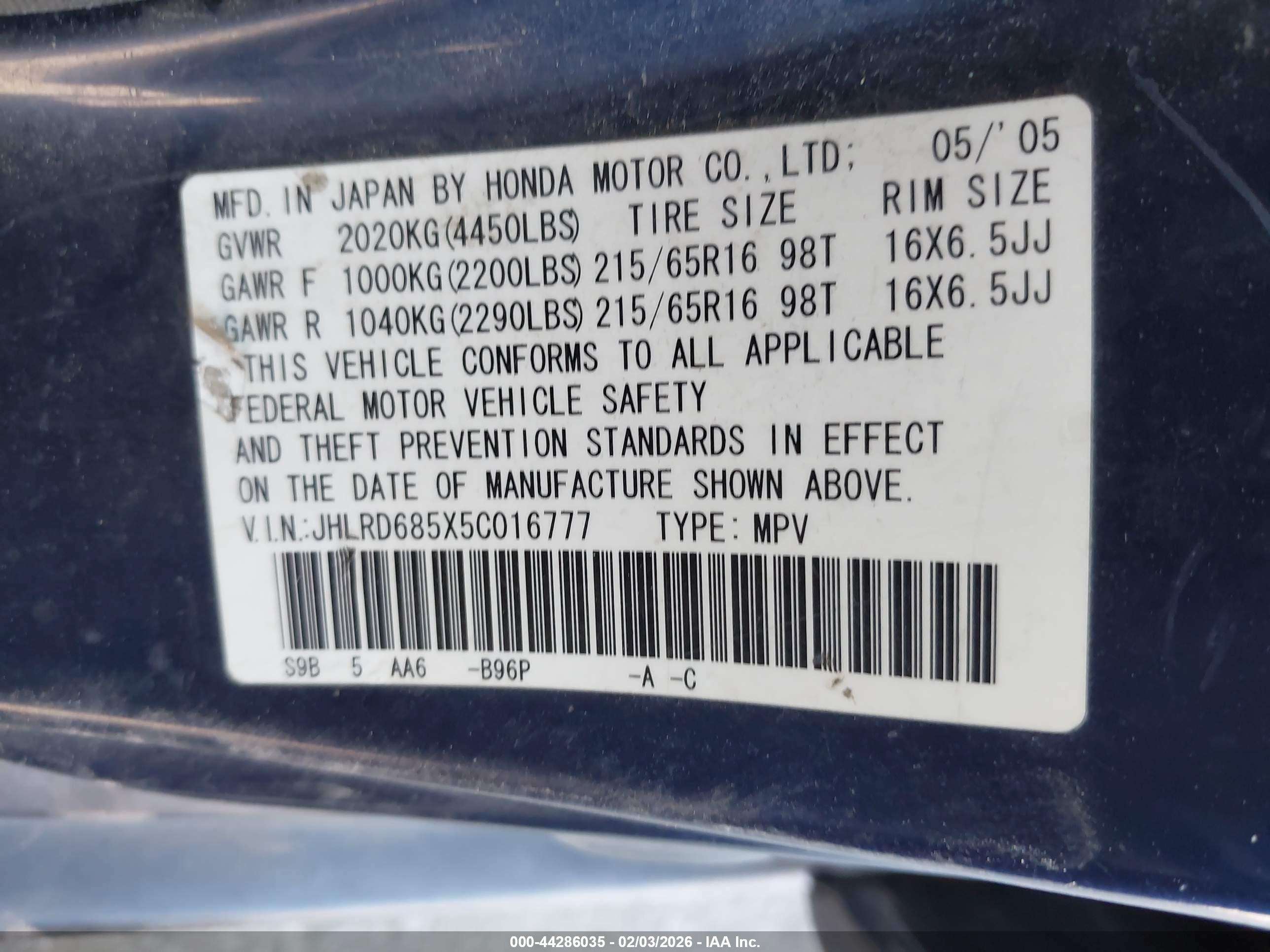 HONDA CR-V image 9