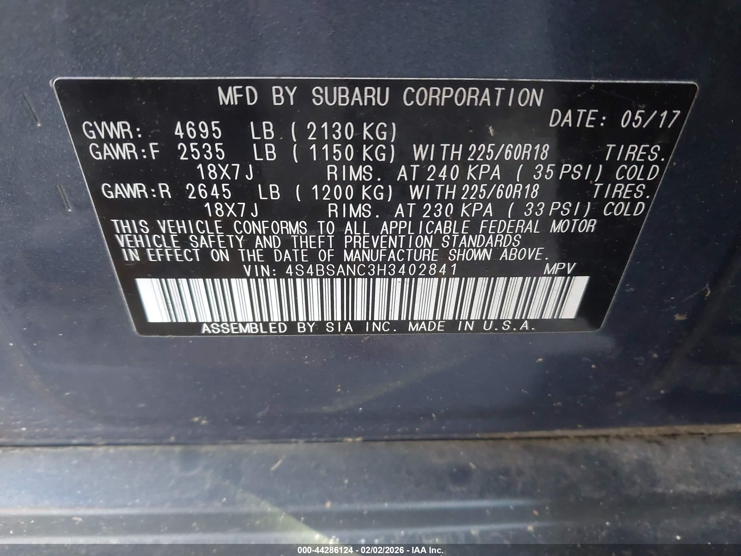 SUBARU OUTBACK image 9