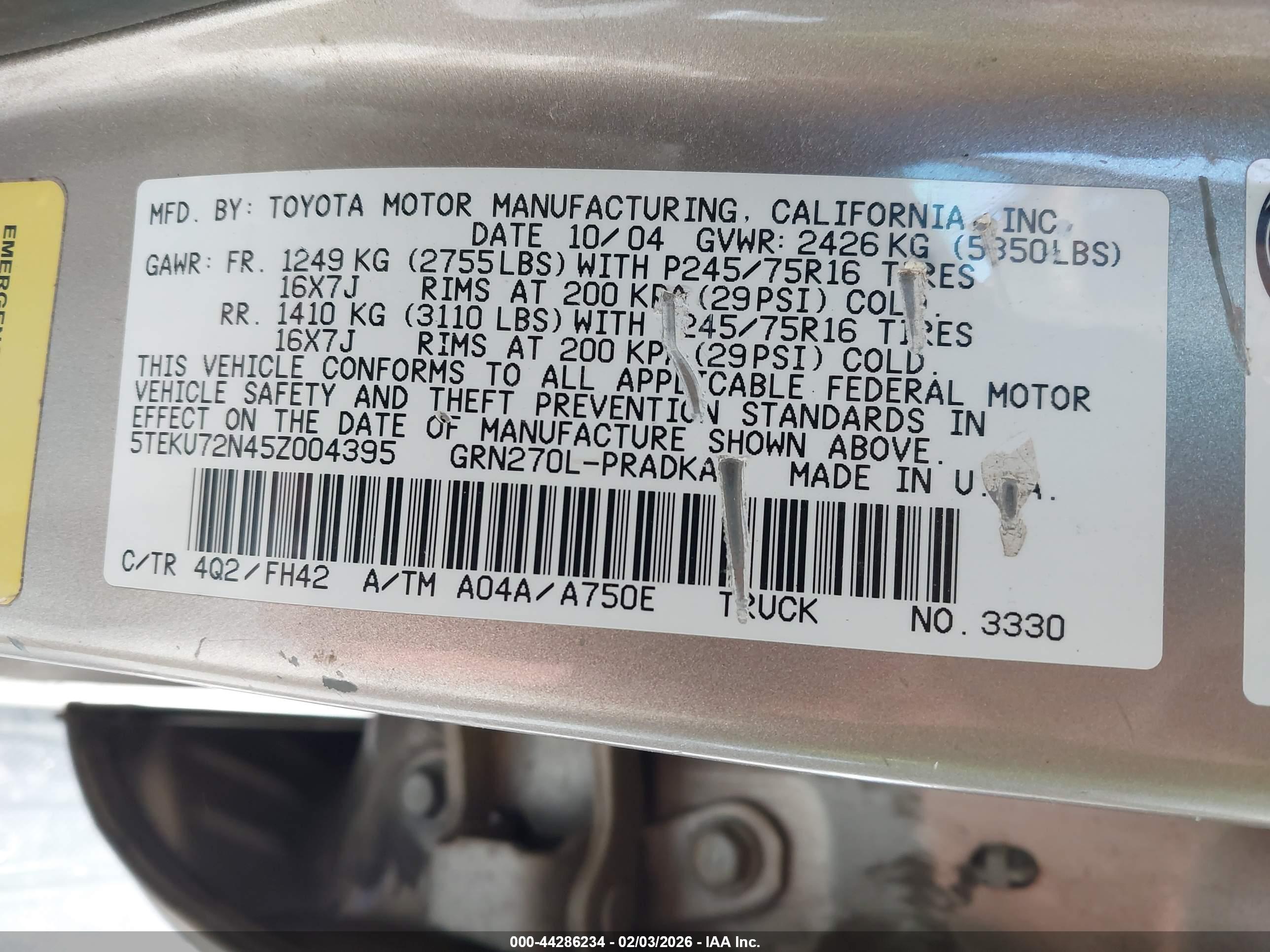 TOYOTA TACOMA image 9