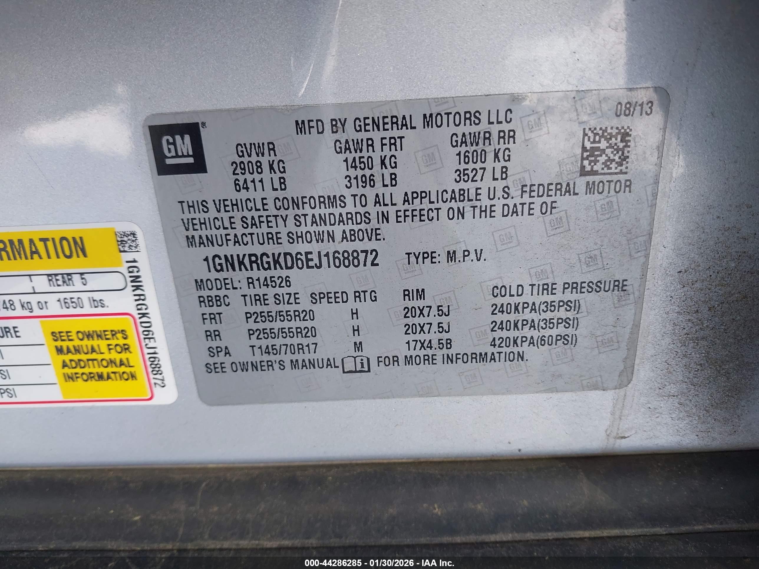 CHEVROLET TRAVERSE image 9