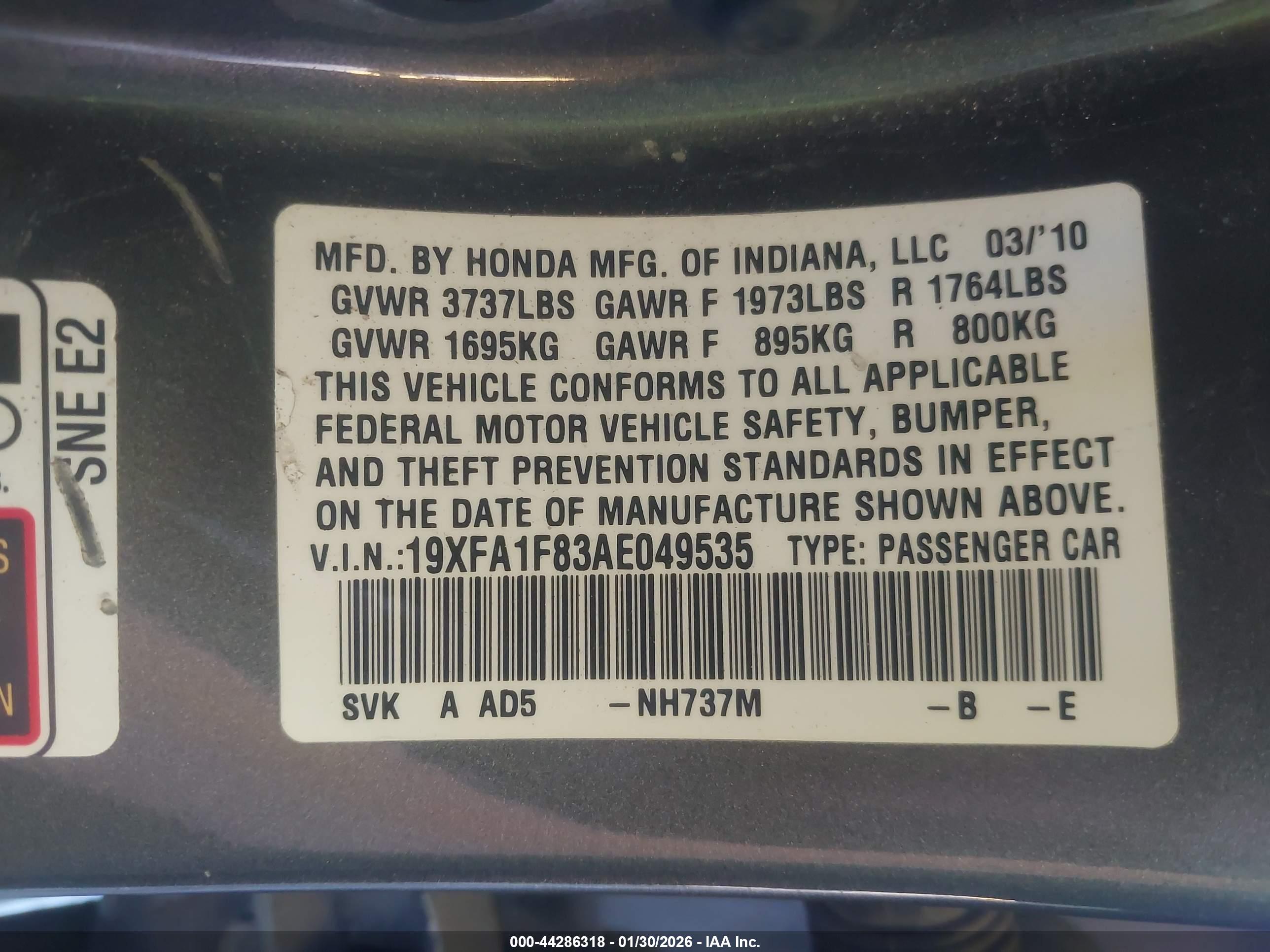 HONDA CIVIC image 9
