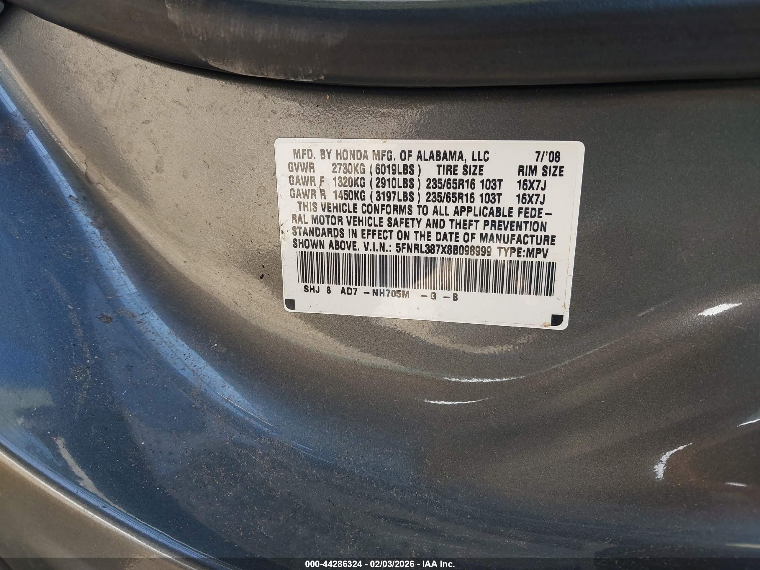 HONDA ODYSSEY image 9