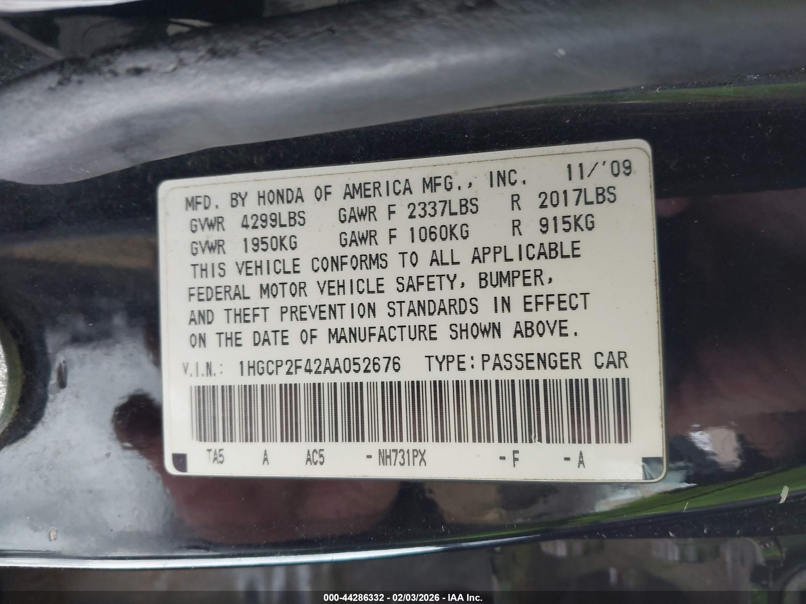HONDA ACCORD image 9