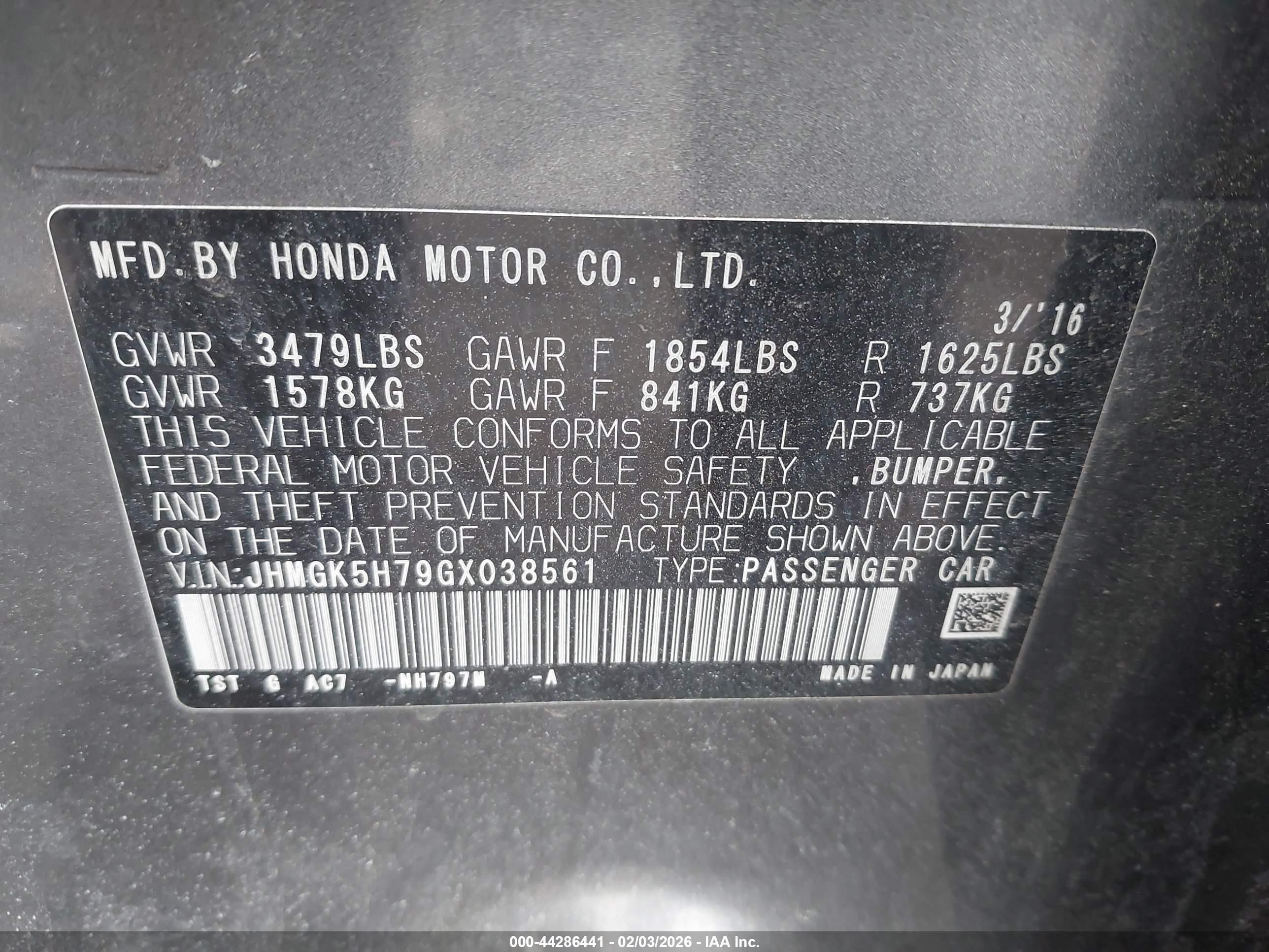 HONDA FIT image 9