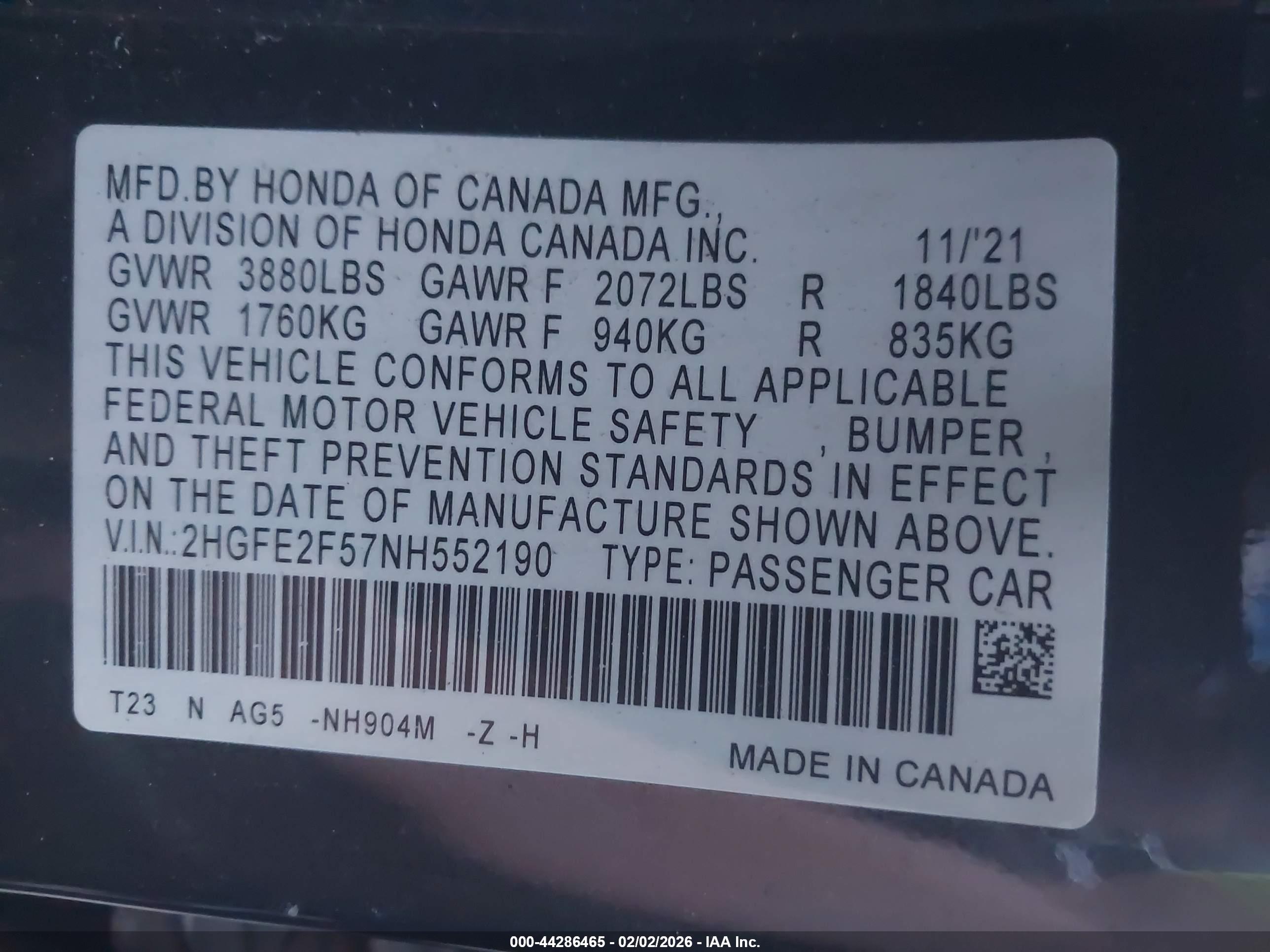 HONDA CIVIC image 9