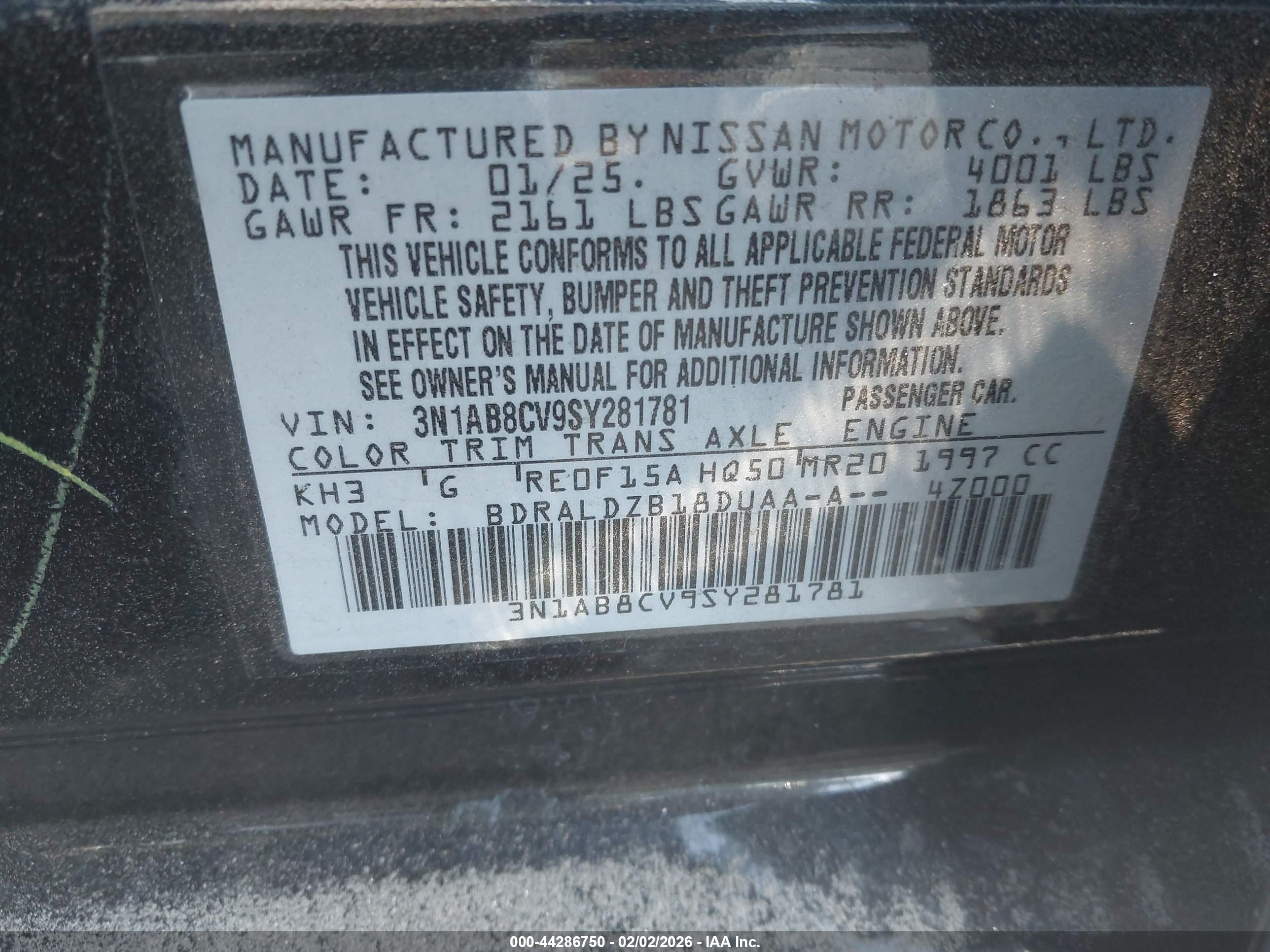 NISSAN SENTRA image 9