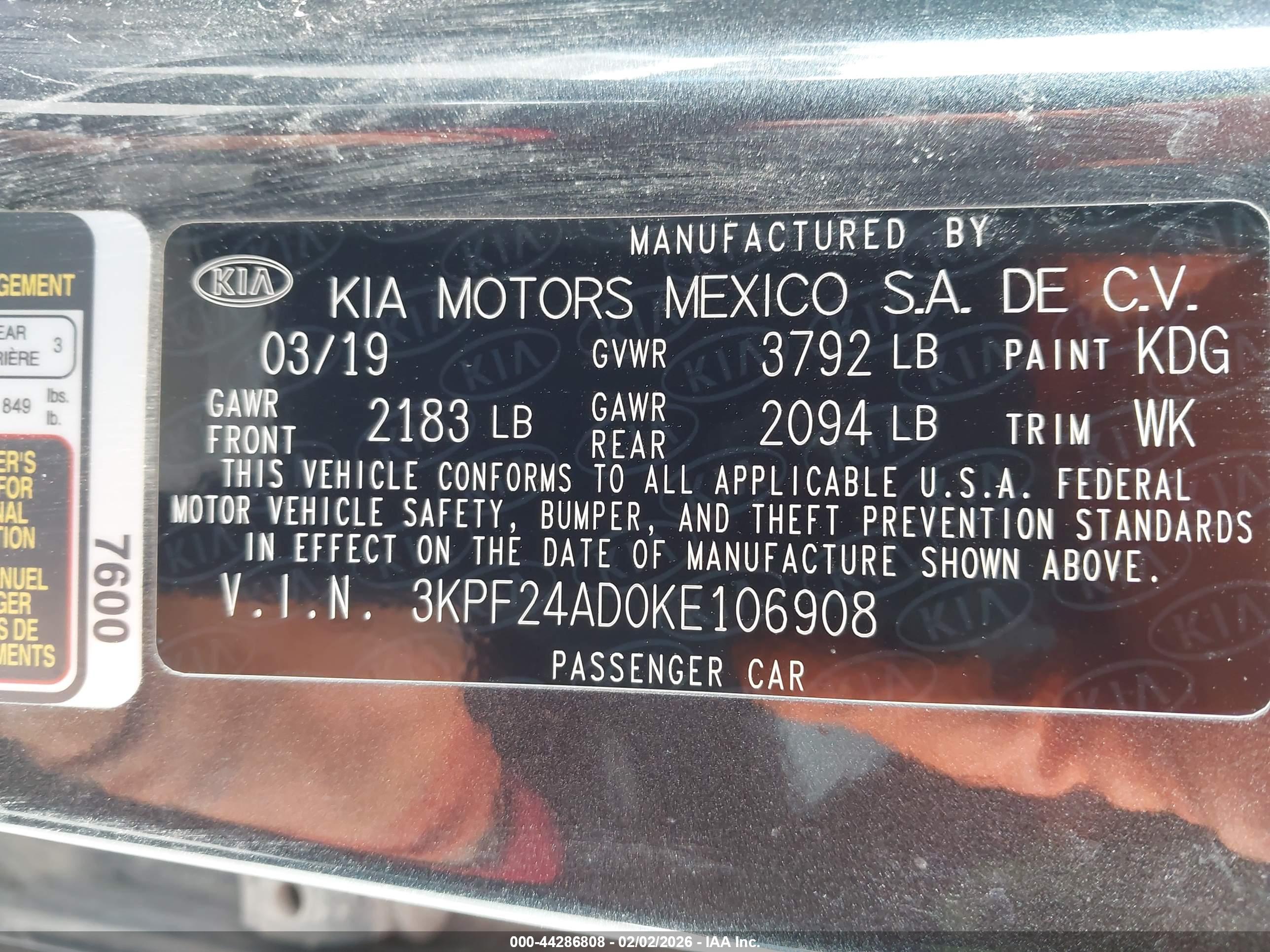 KIA FORTE image 9