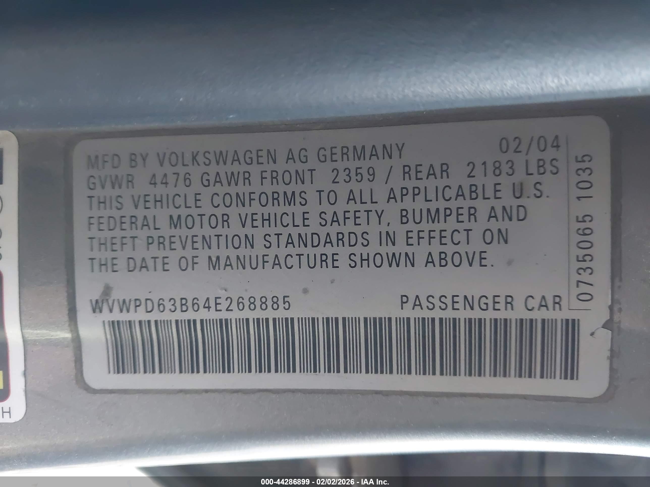 VOLKSWAGEN PASSAT image 9