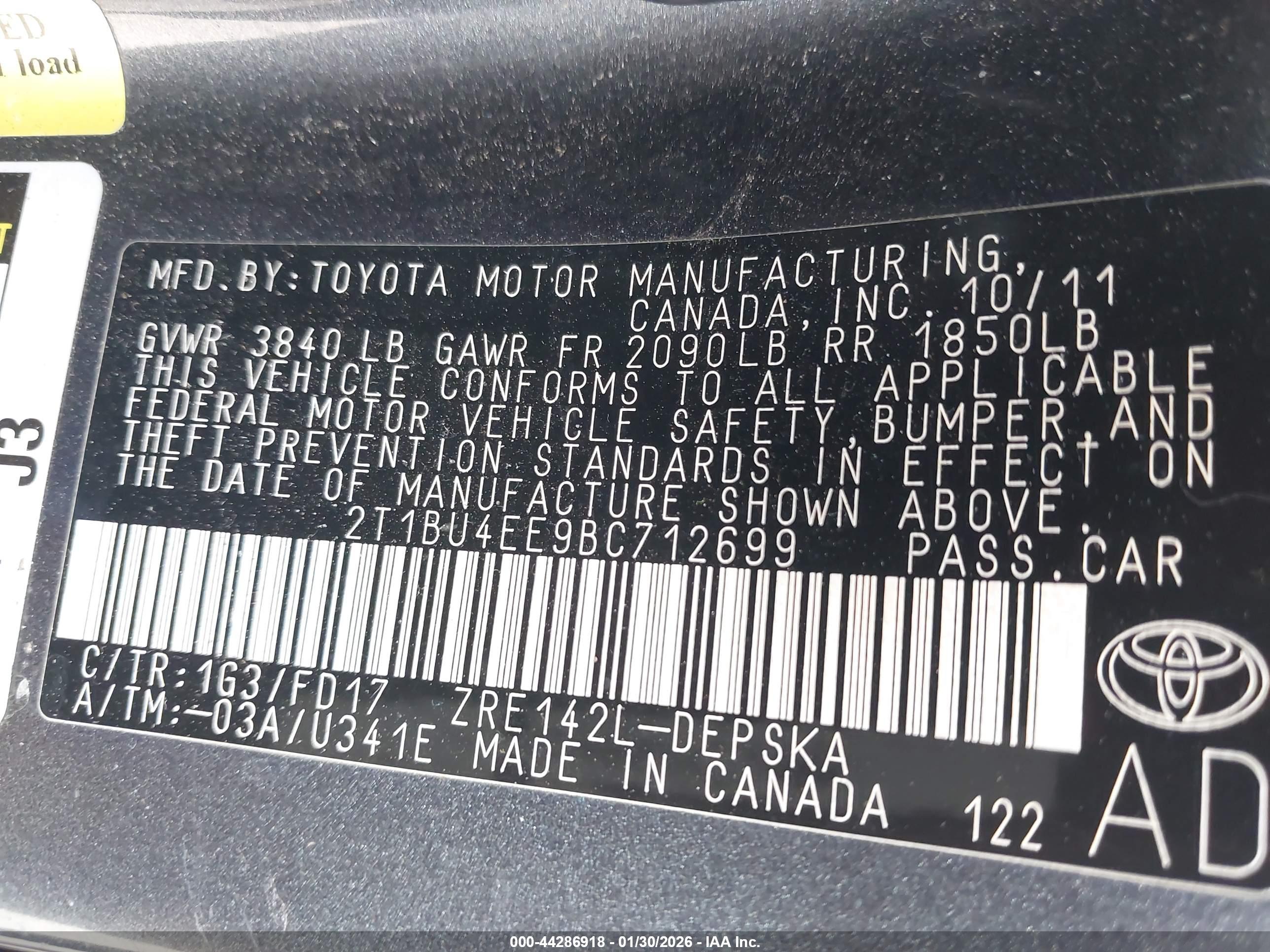 TOYOTA COROLLA image 9