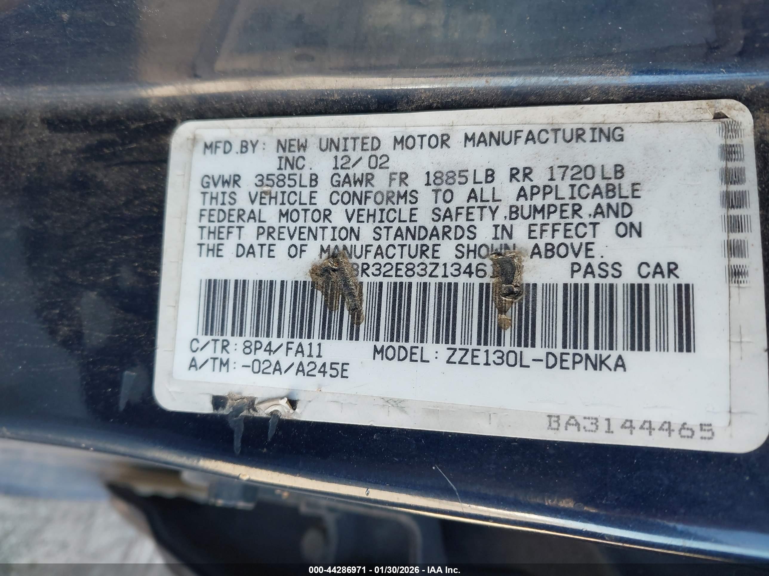 TOYOTA COROLLA image 9