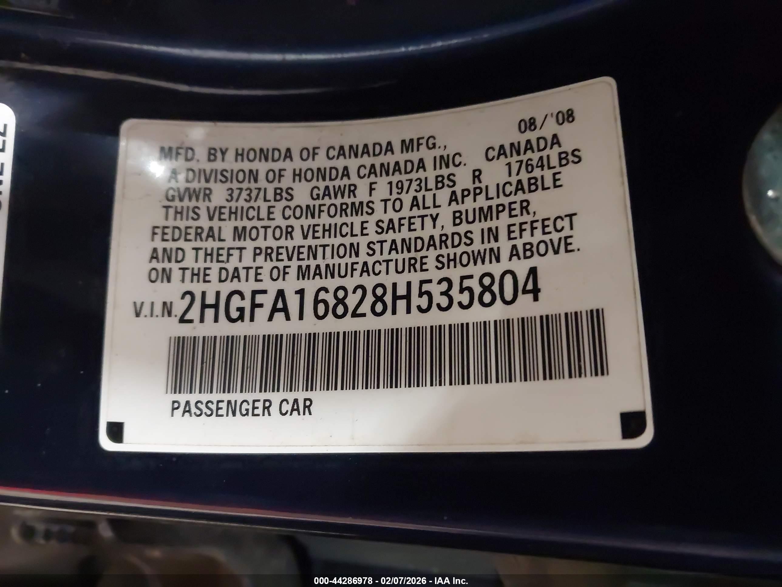 HONDA CIVIC image 9