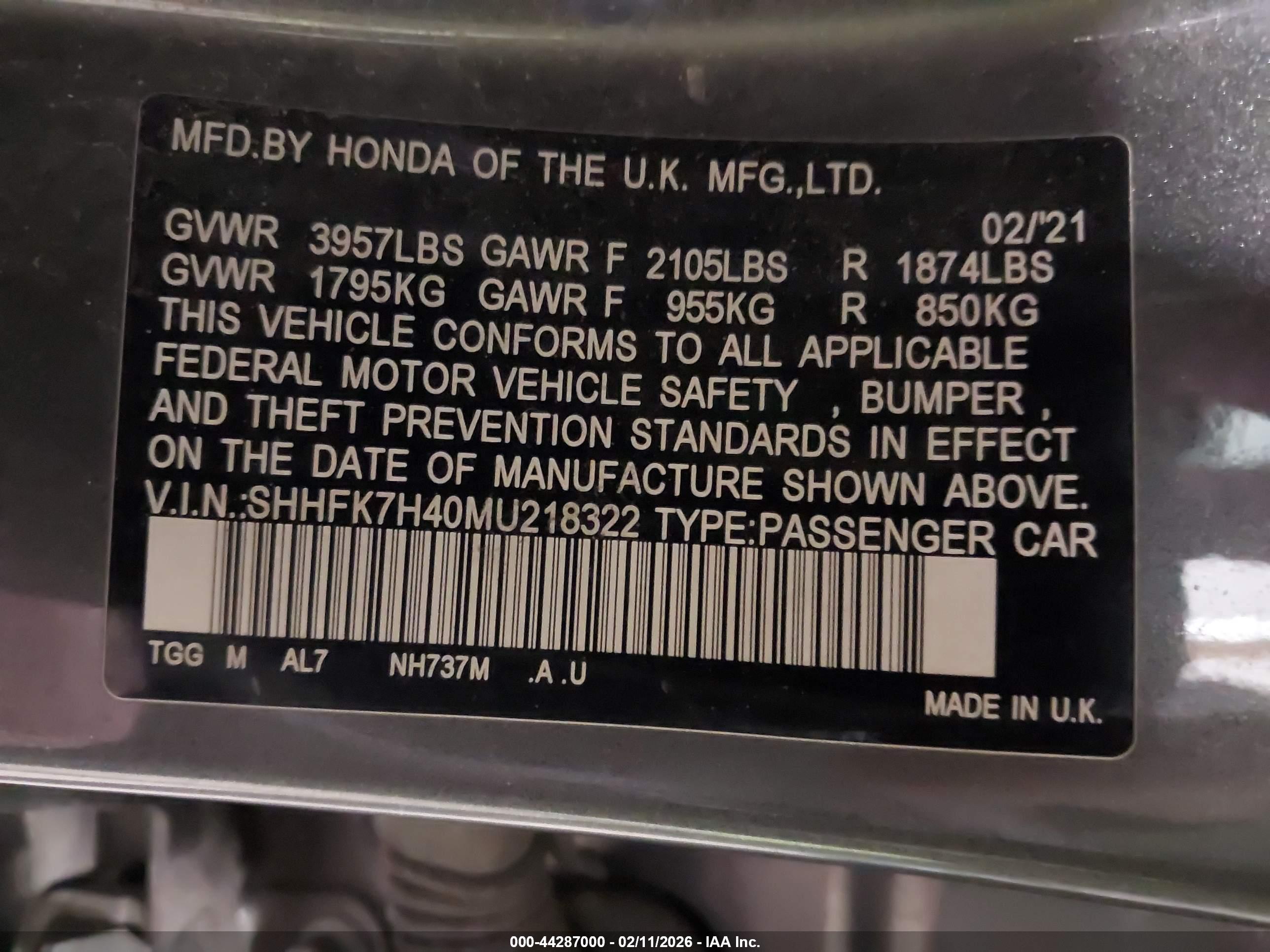 HONDA CIVIC image 9