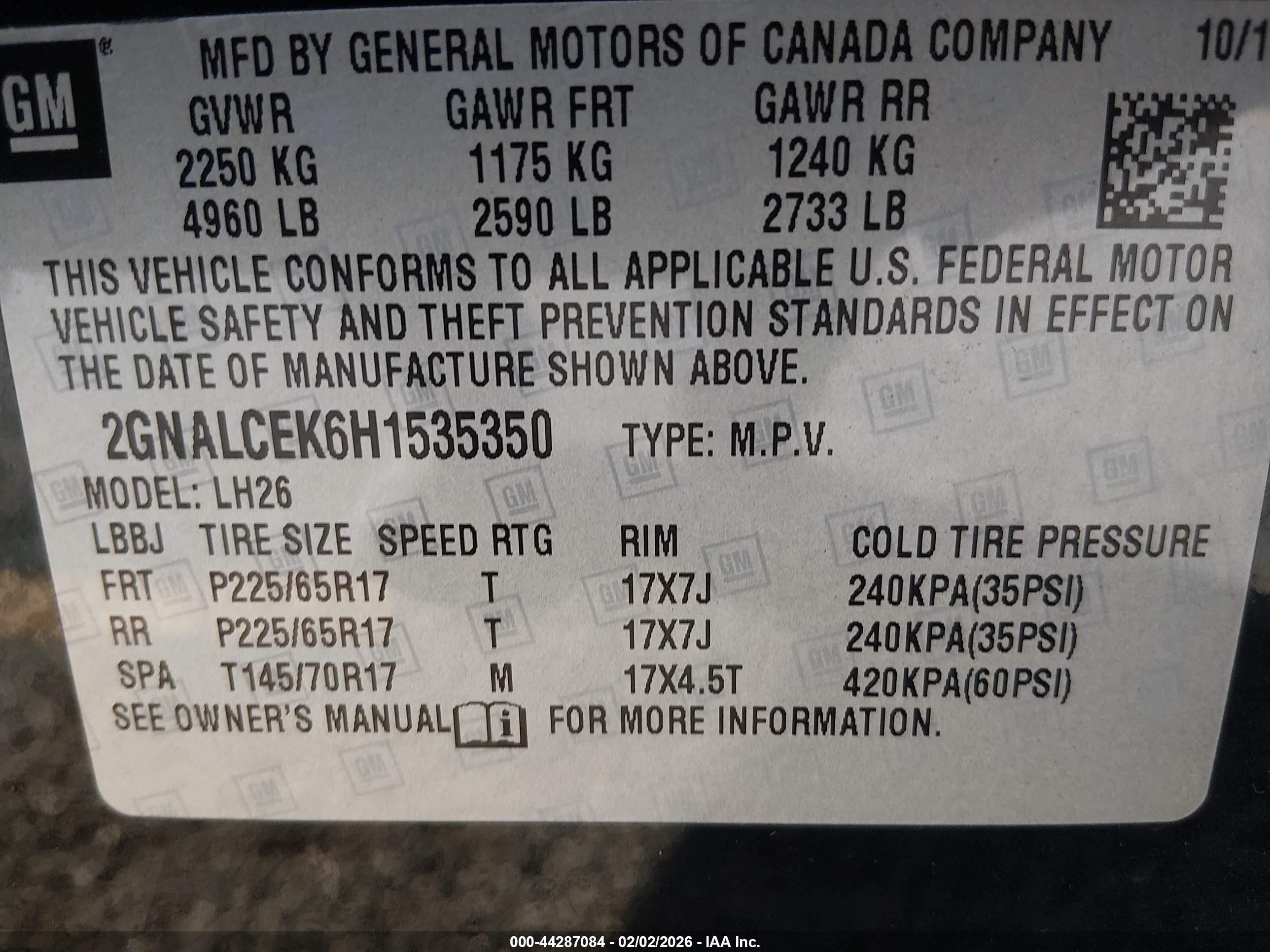CHEVROLET EQUINOX image 9