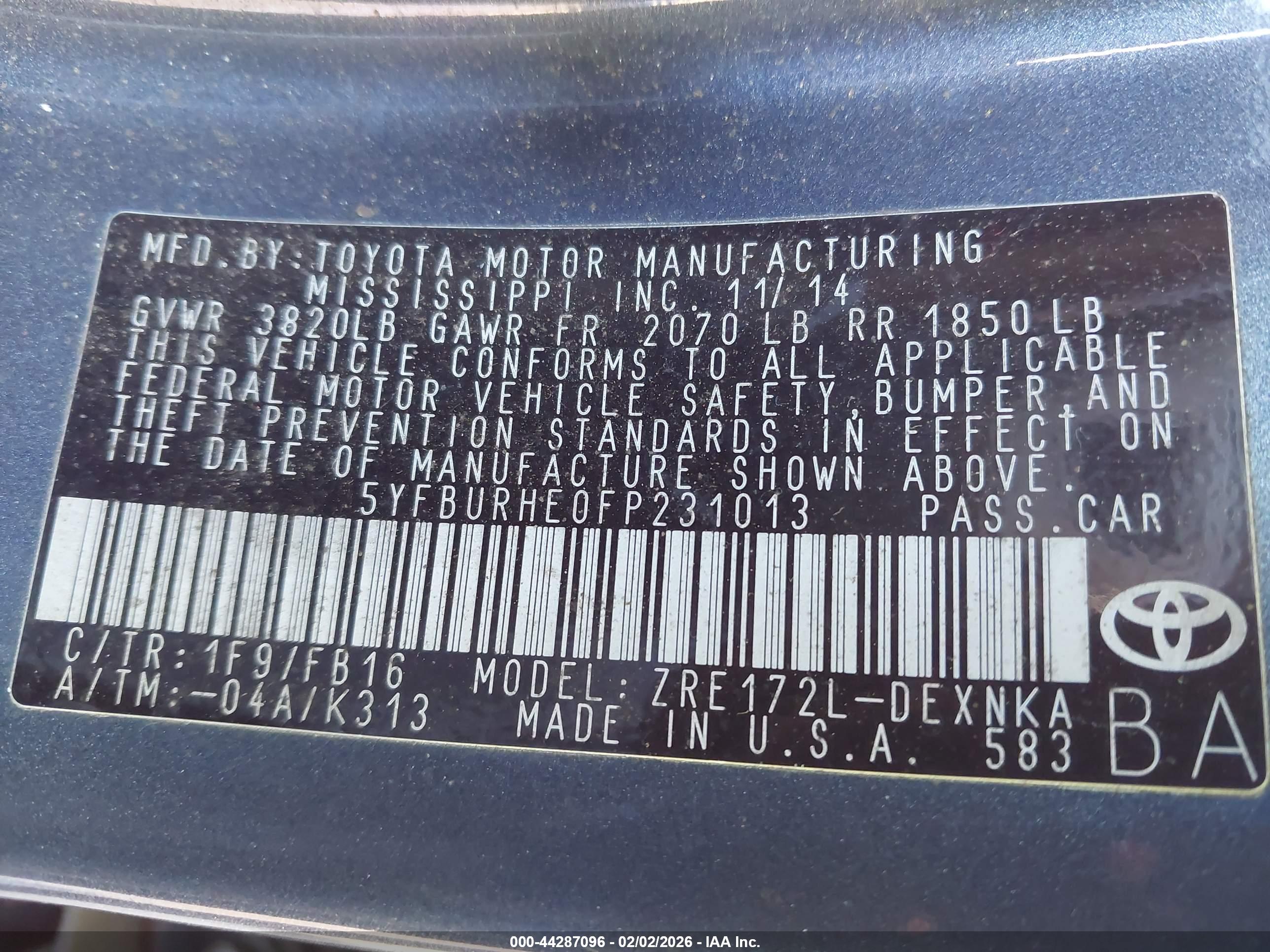 TOYOTA COROLLA image 9