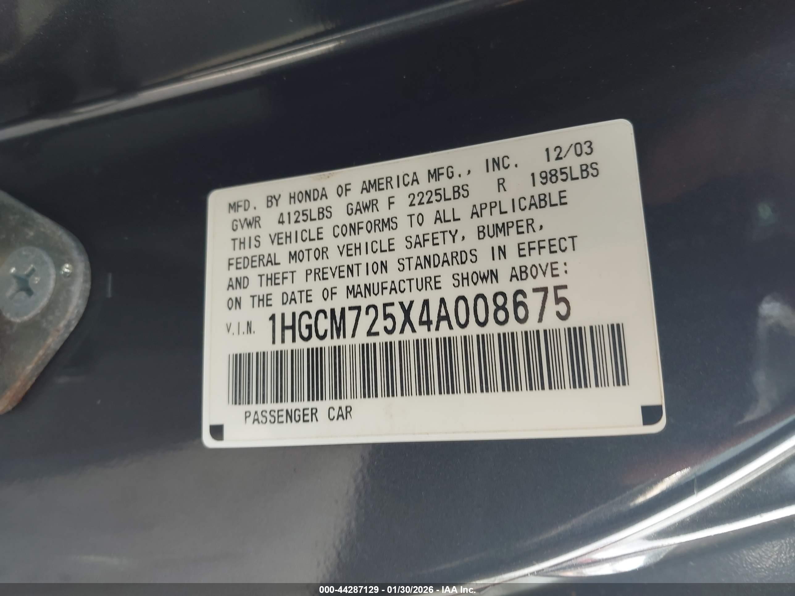 HONDA ACCORD image 9