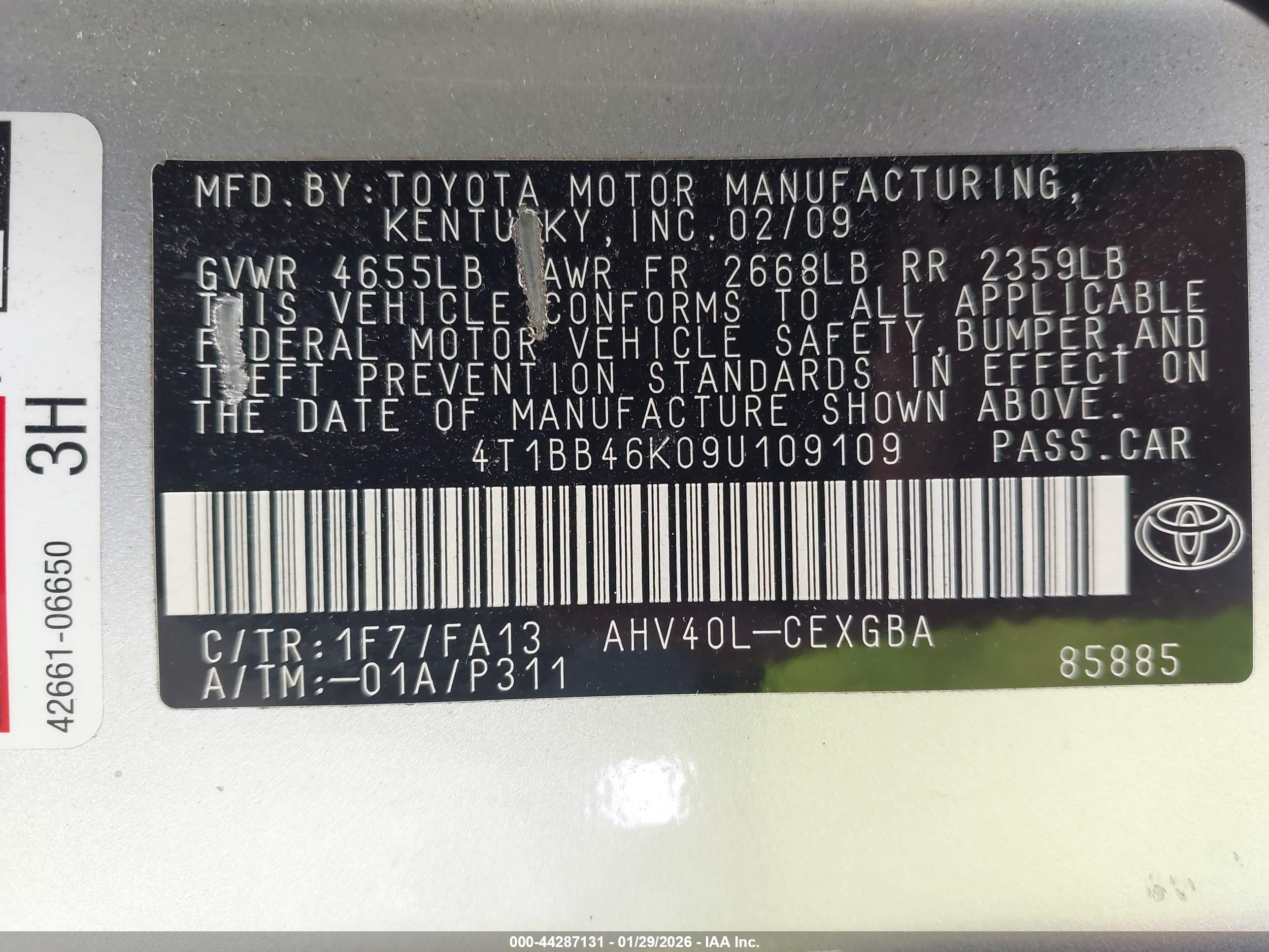 TOYOTA CAMRY image 9