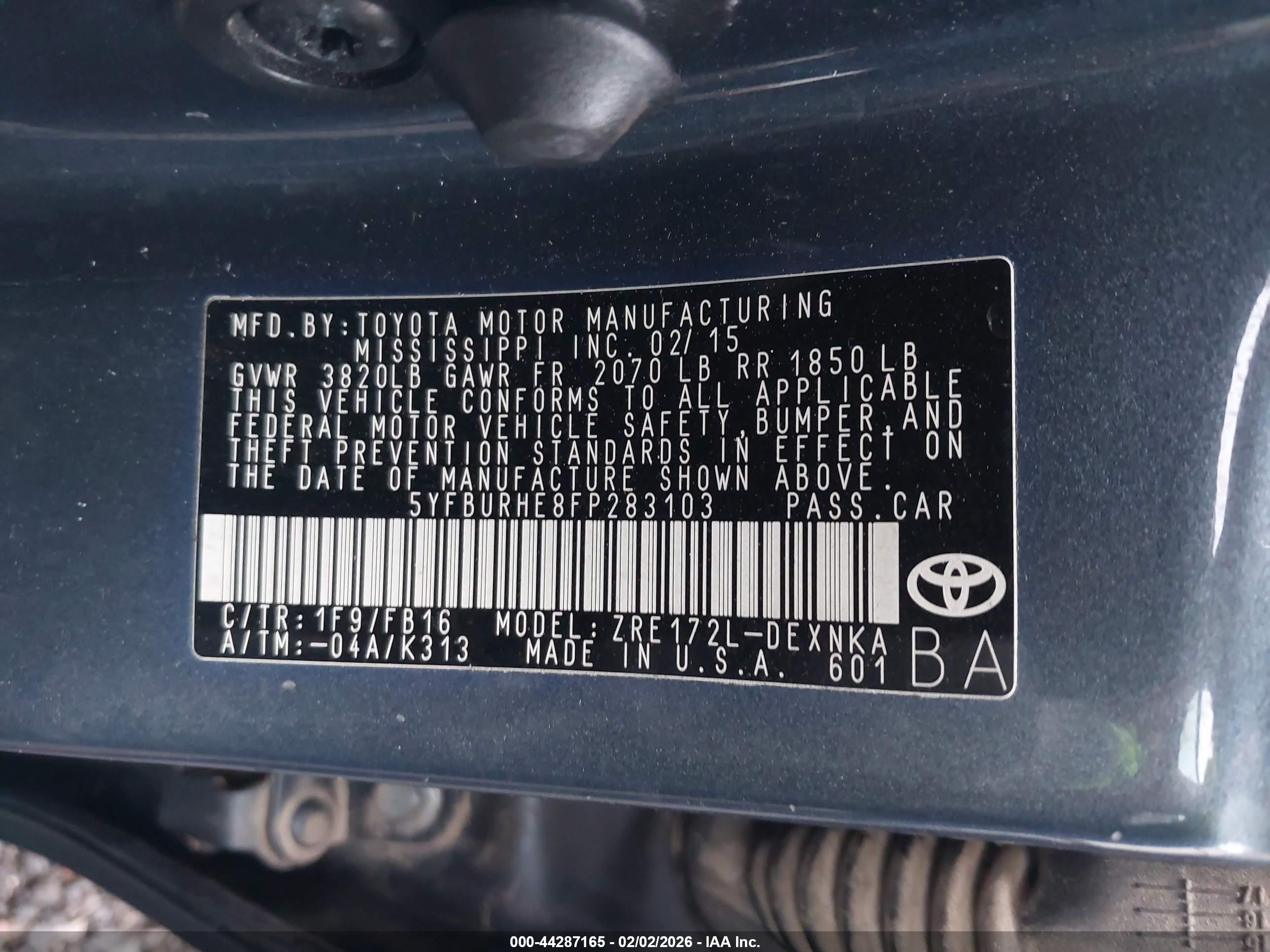 TOYOTA COROLLA image 9