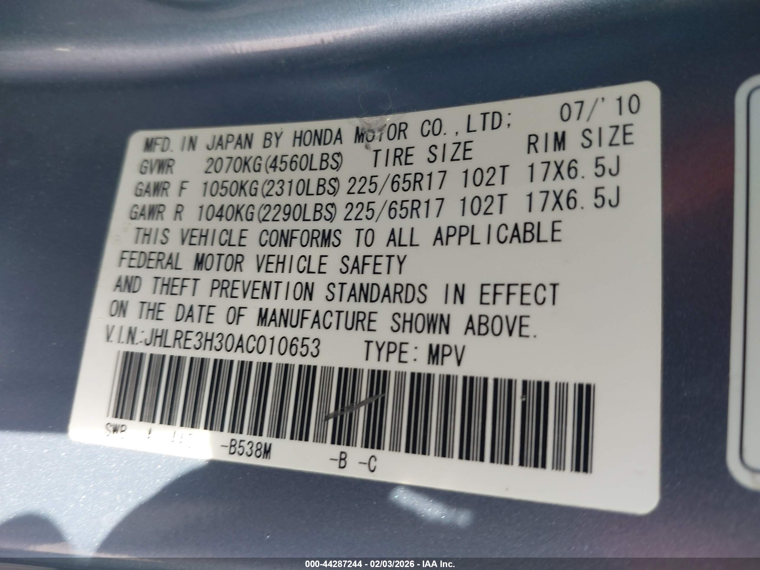 HONDA CR-V image 9