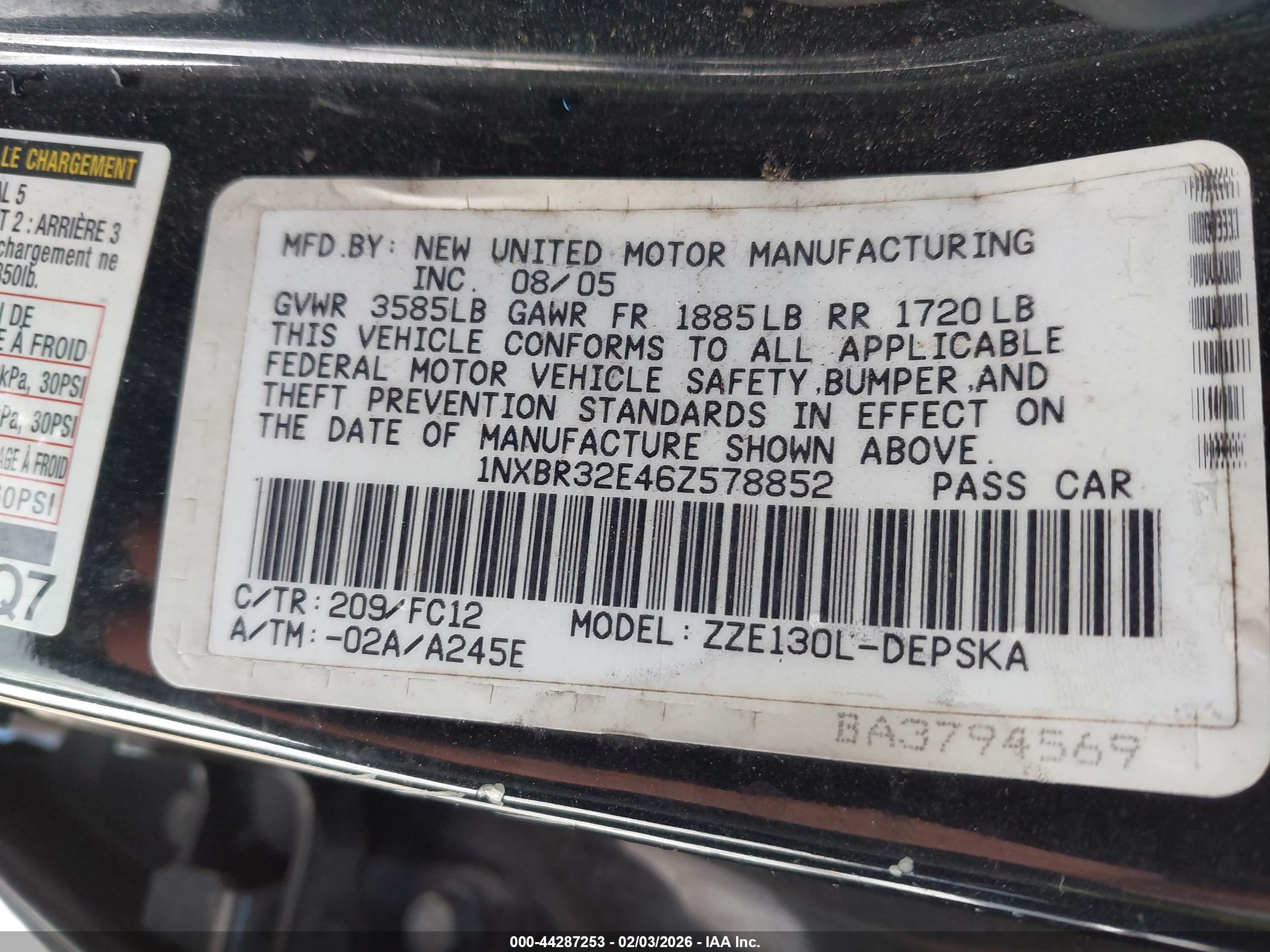 TOYOTA COROLLA image 9