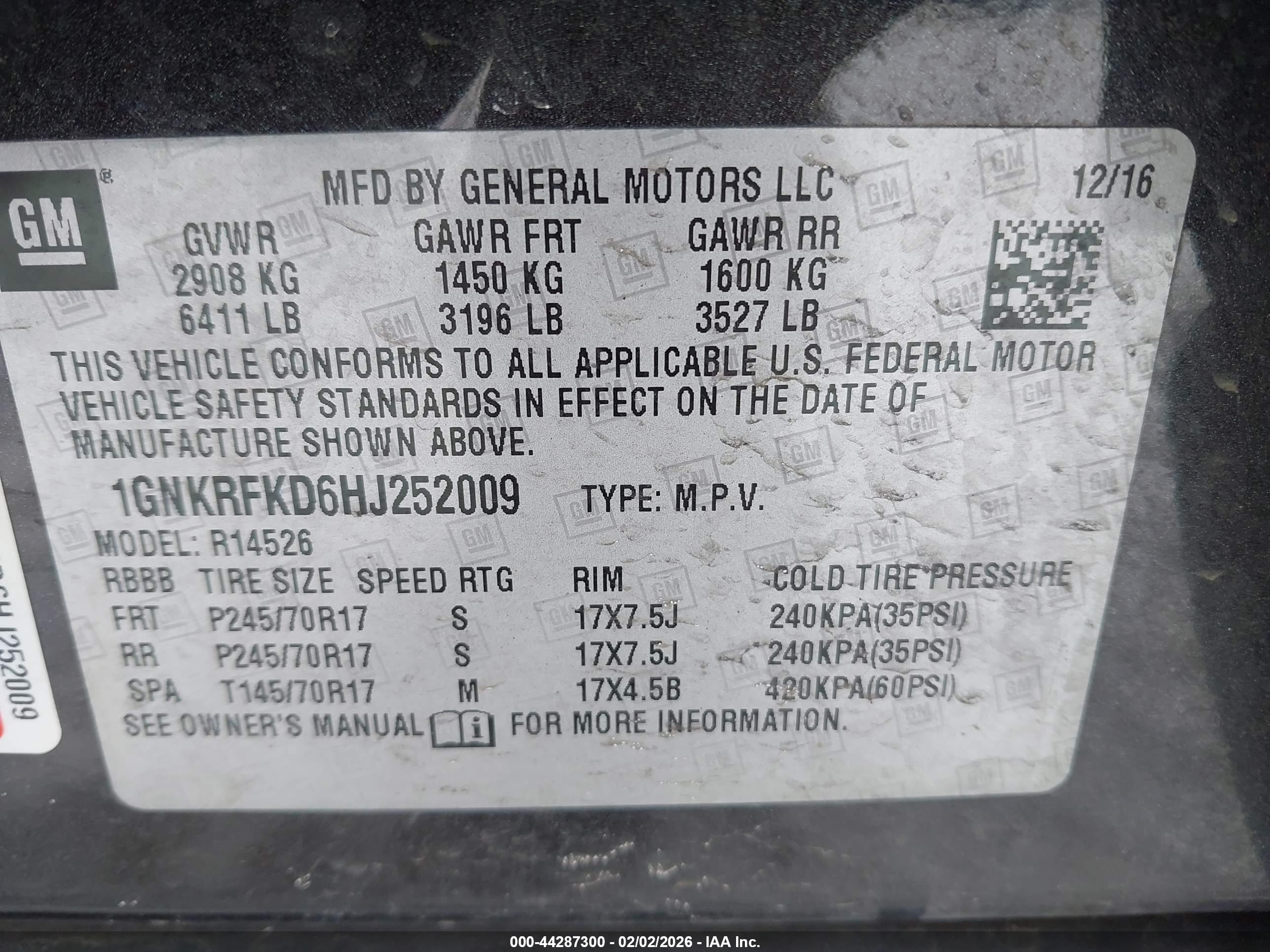 CHEVROLET TRAVERSE image 9