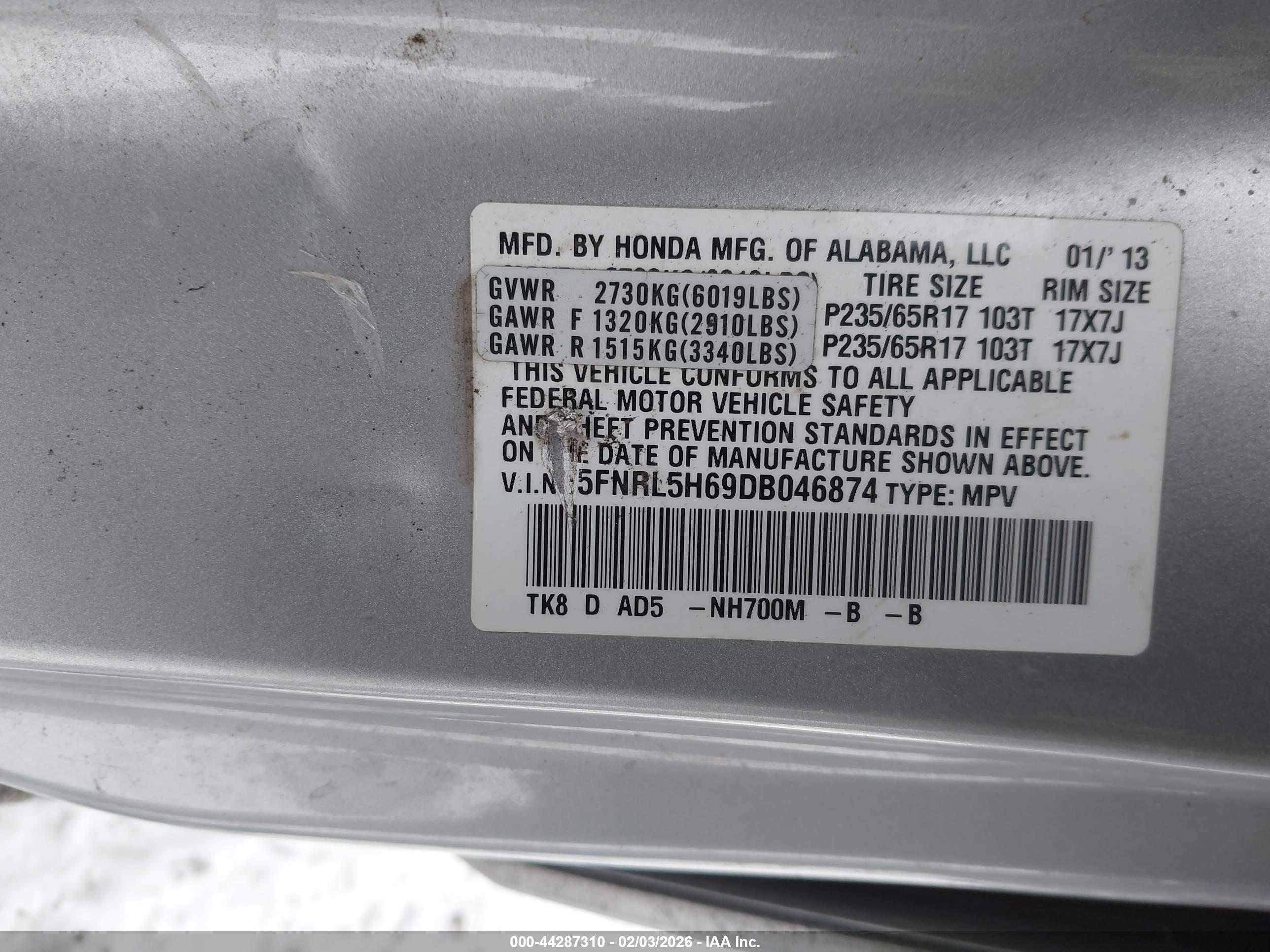 HONDA ODYSSEY image 9