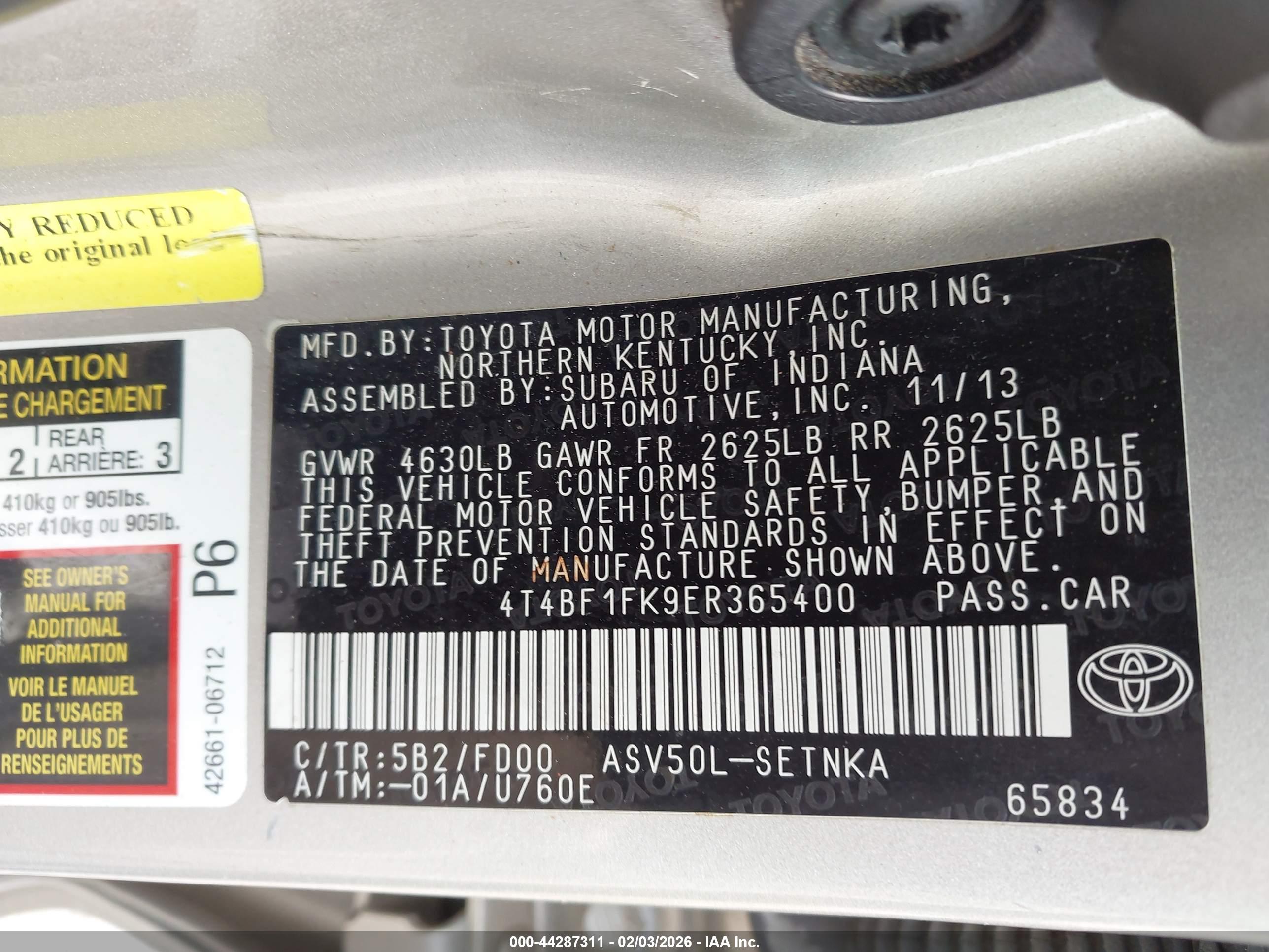 TOYOTA CAMRY image 9