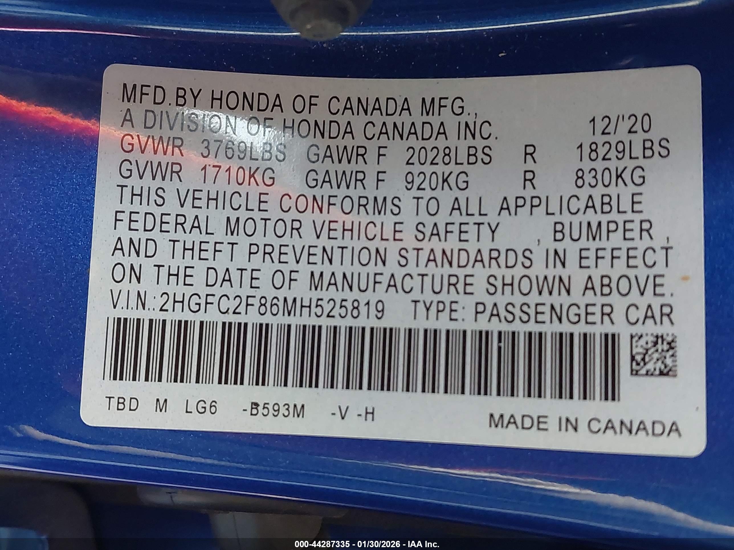 HONDA CIVIC image 9