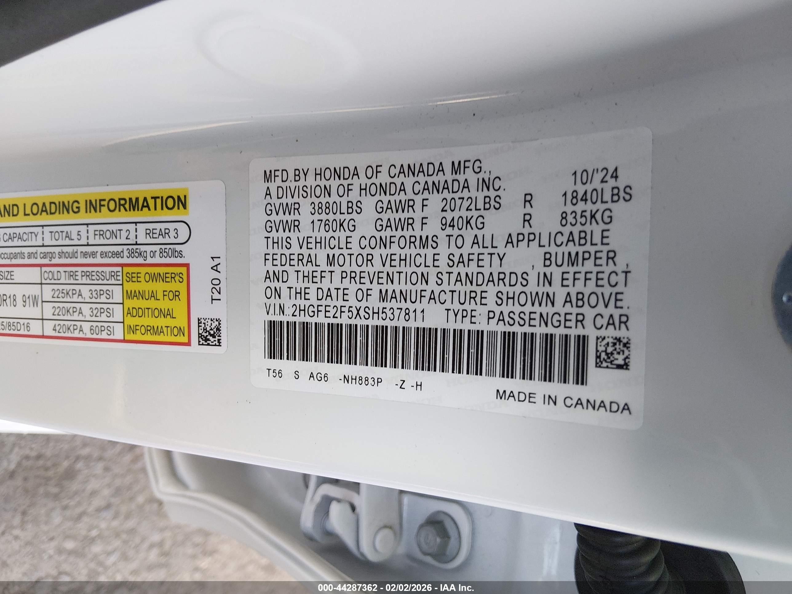 HONDA CIVIC image 9