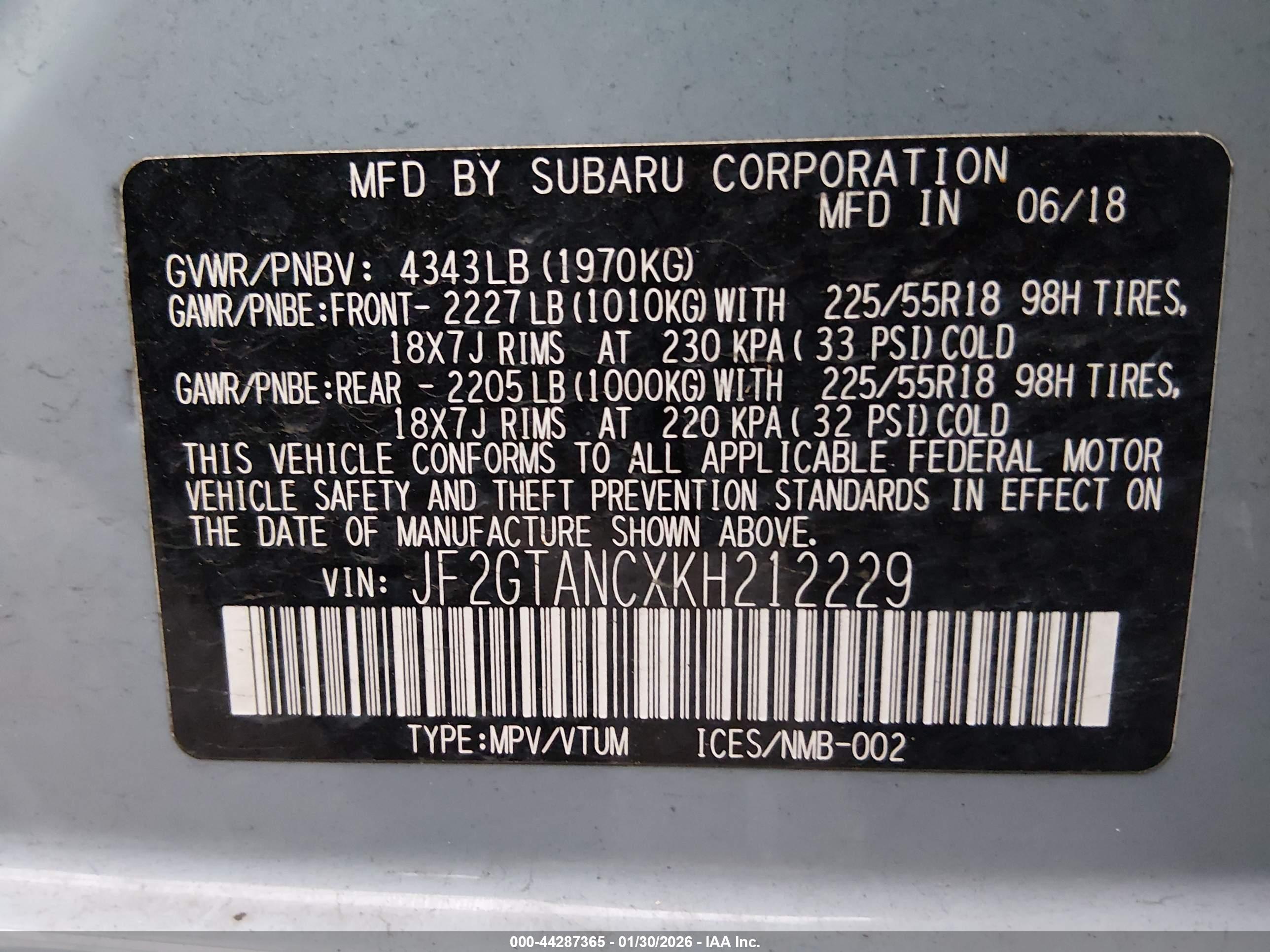 SUBARU CROSSTREK image 9