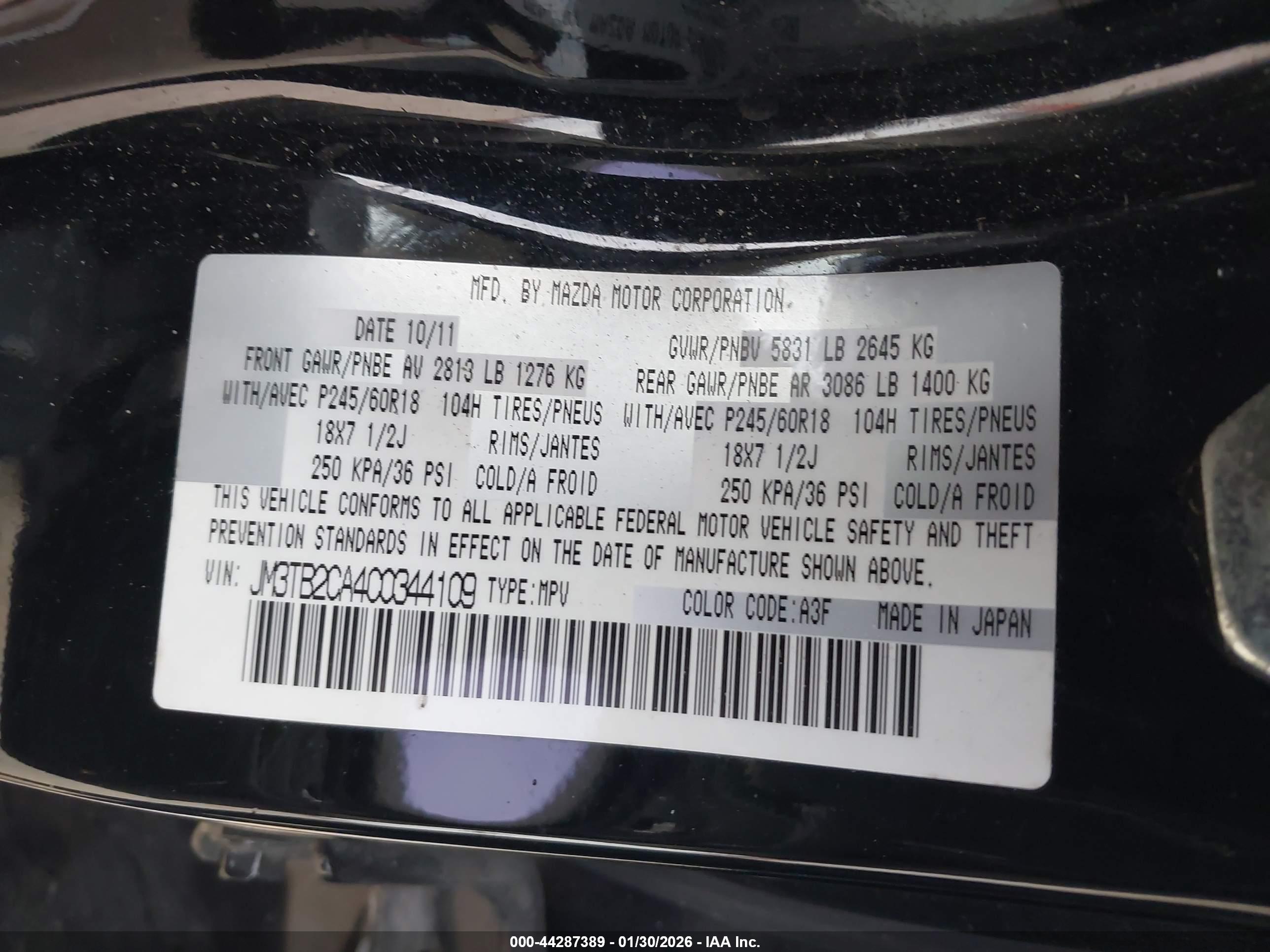 MAZDA CX-9 image 9