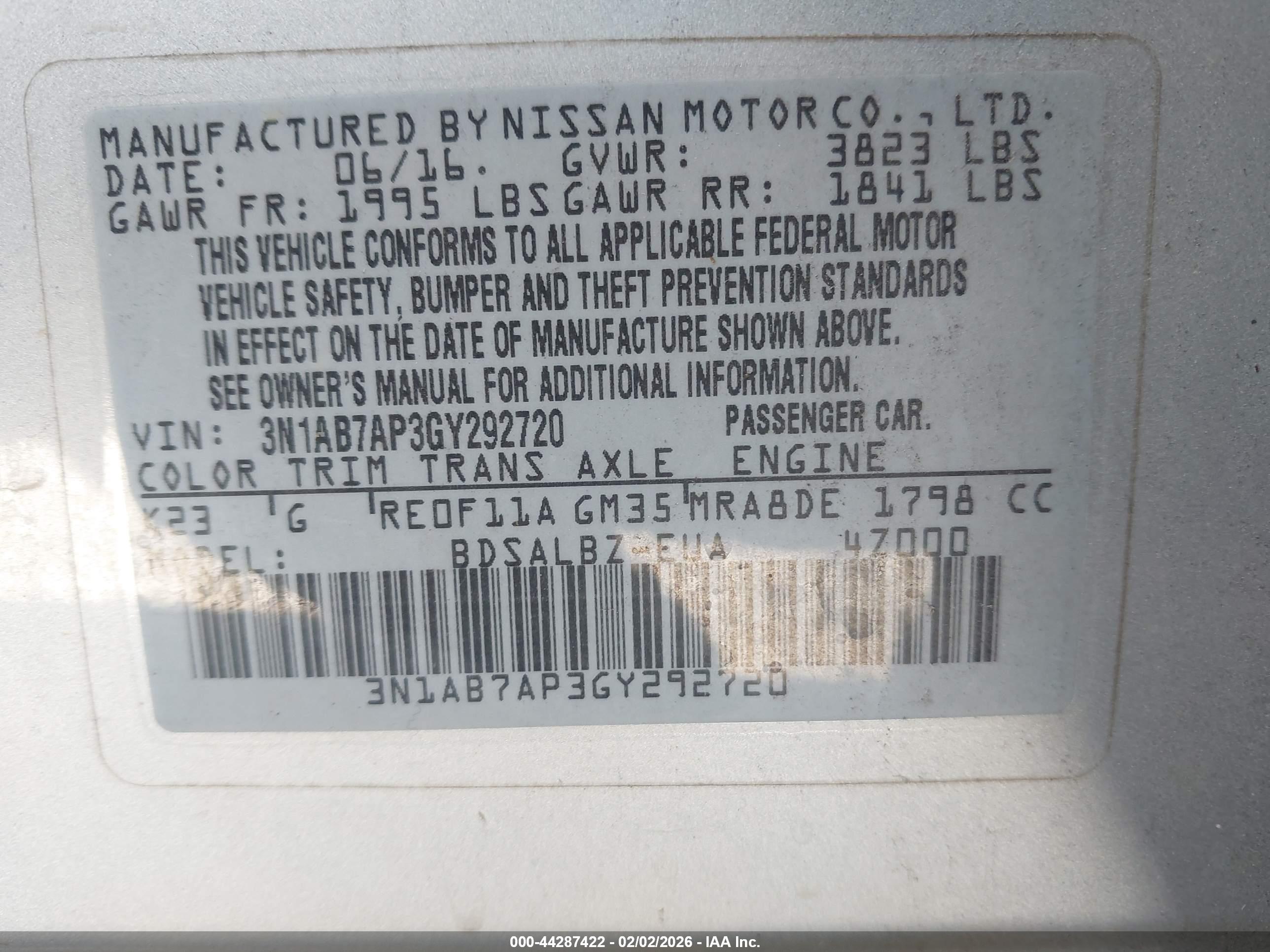 NISSAN SENTRA image 9