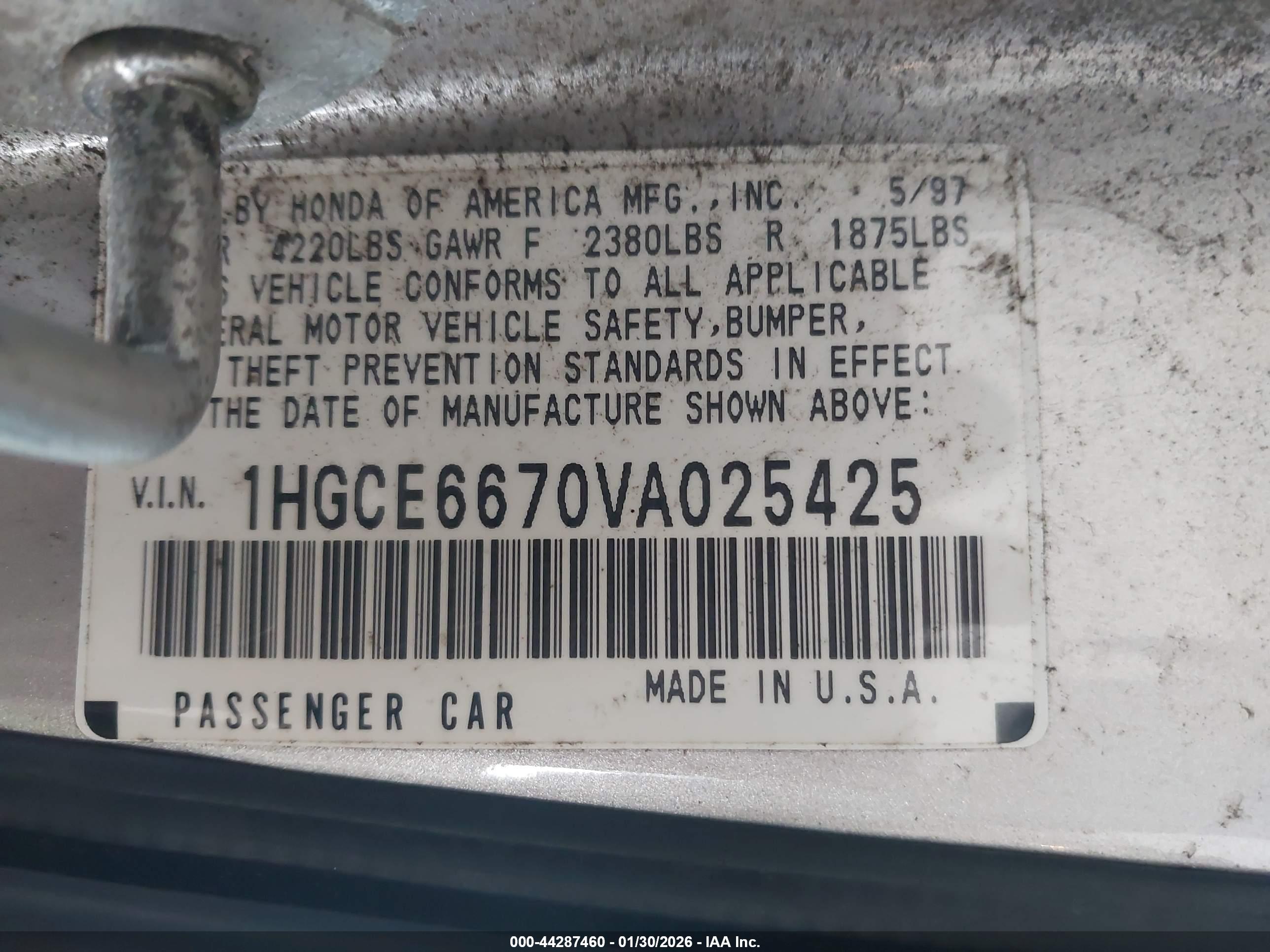 HONDA ACCORD image 9