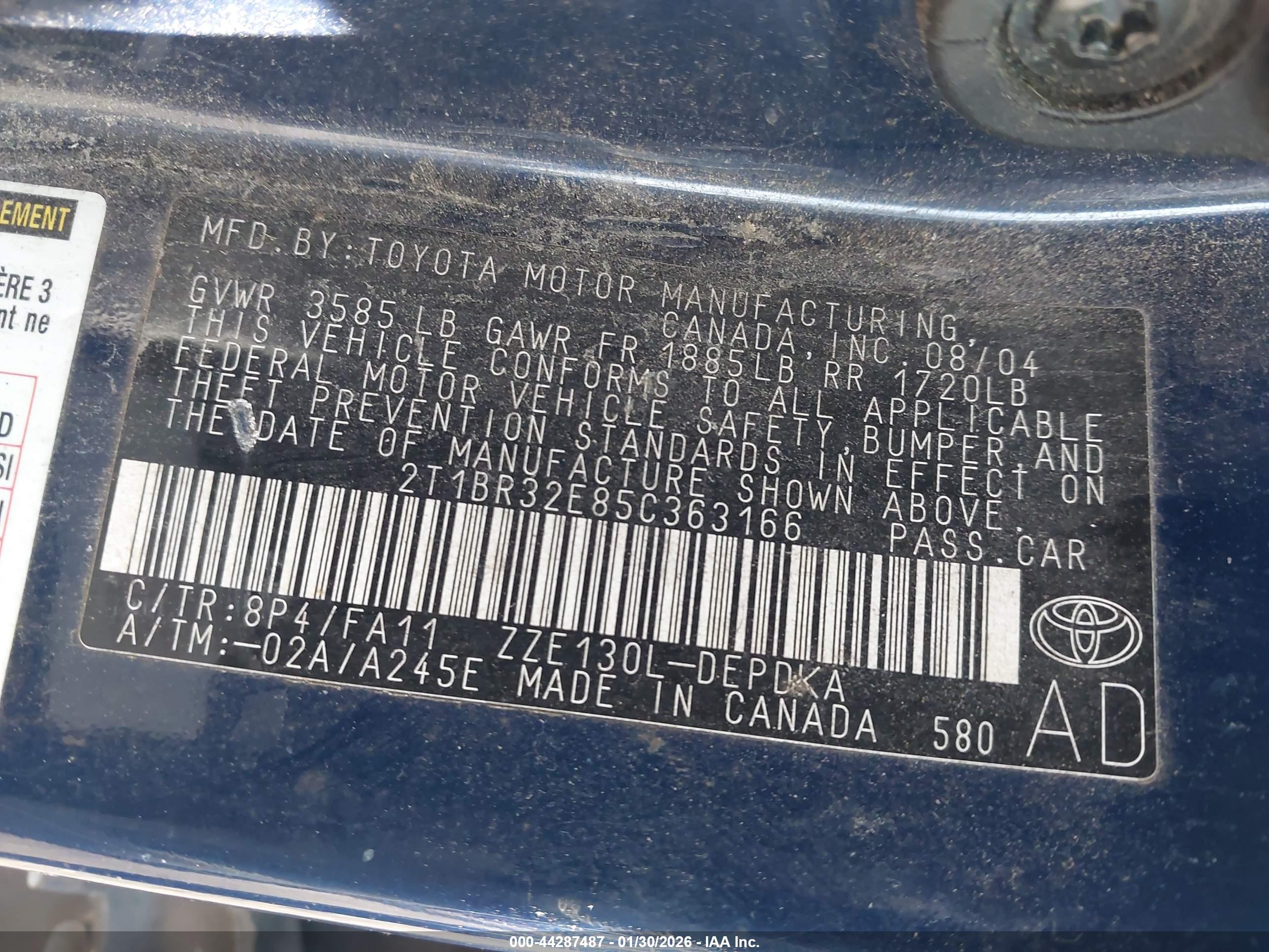 TOYOTA COROLLA image 9